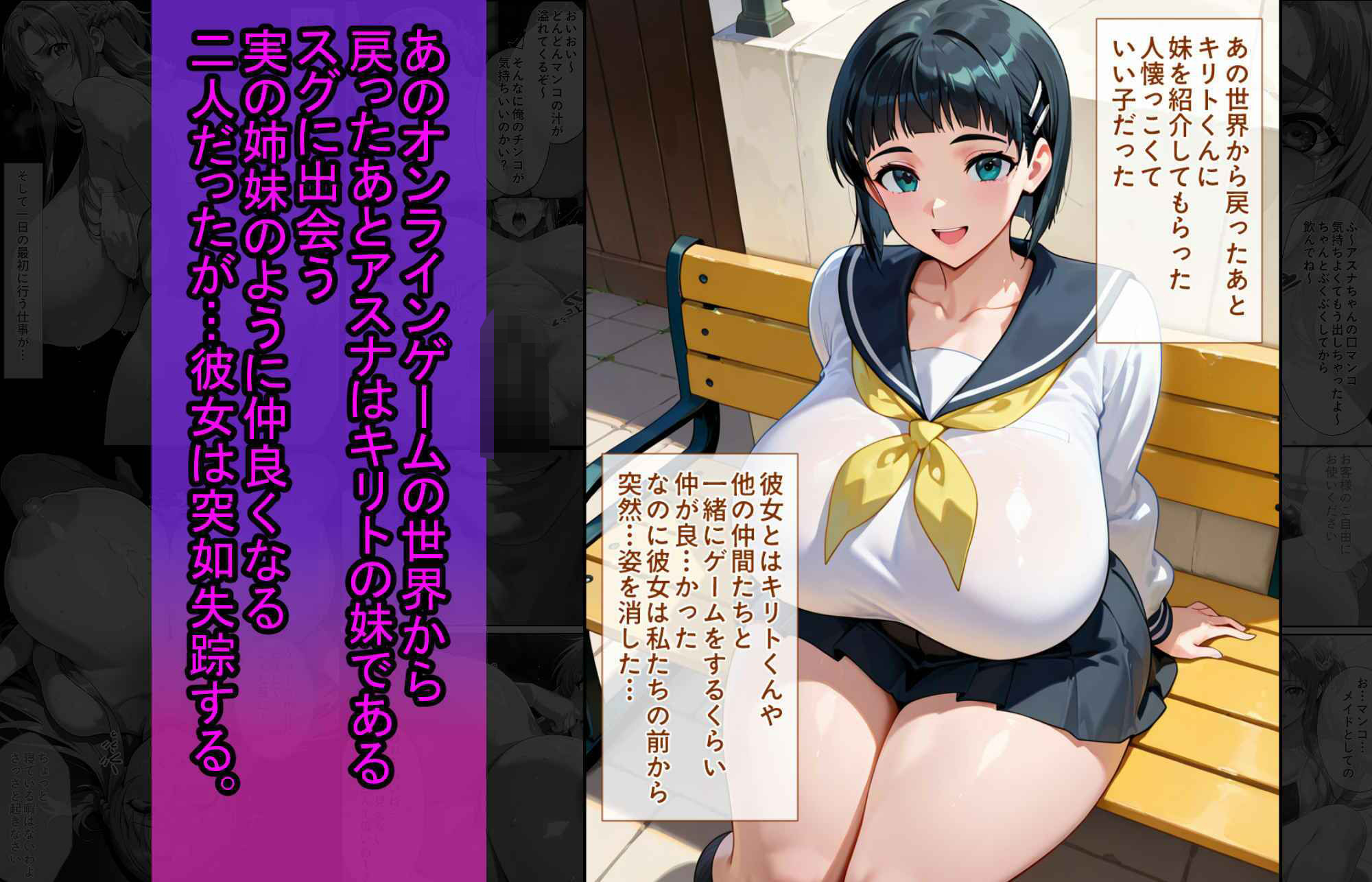 爆乳J●  アスナちゃんが巨根おじさんに寝取られる  話3 - サンプル画像 3