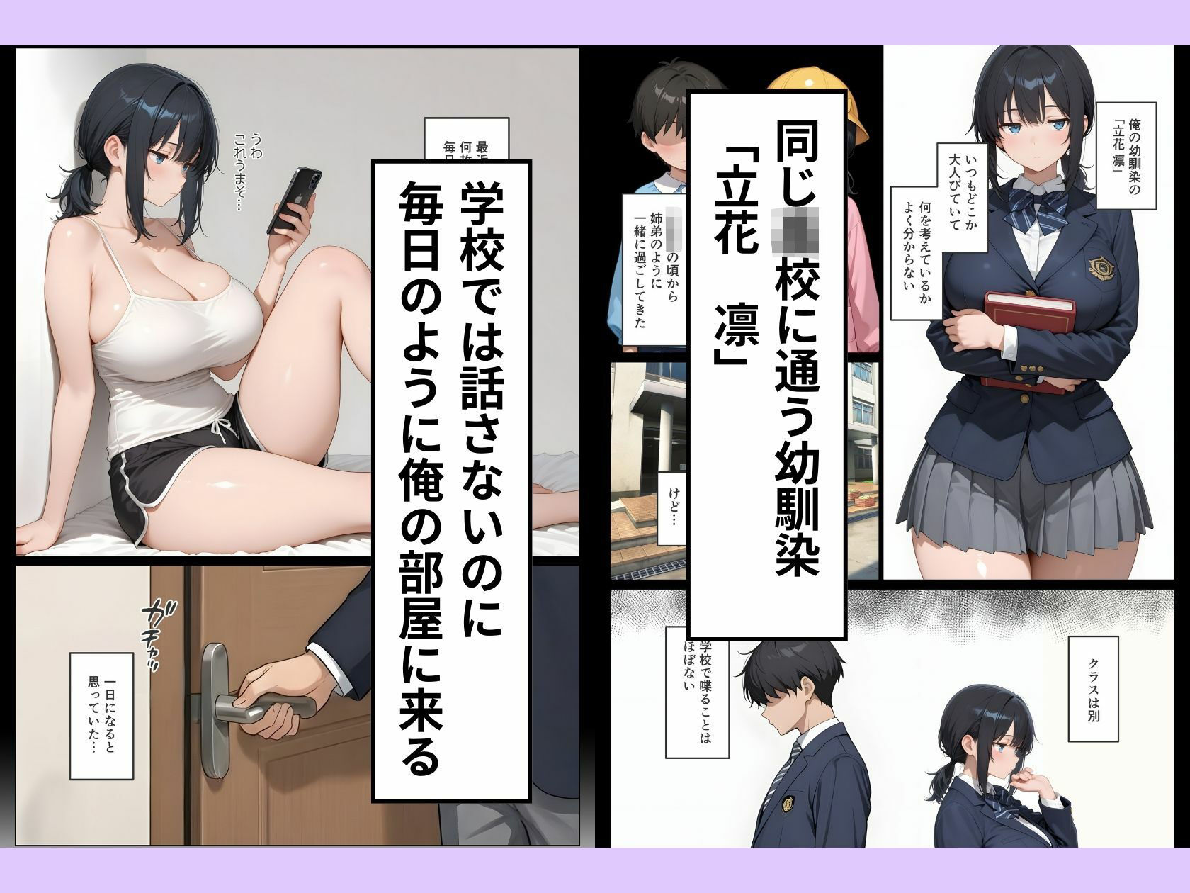 ちんぽを借りにきた無表情な陰キャ幼馴染とイチャラブセックスした話 - サンプル画像 1