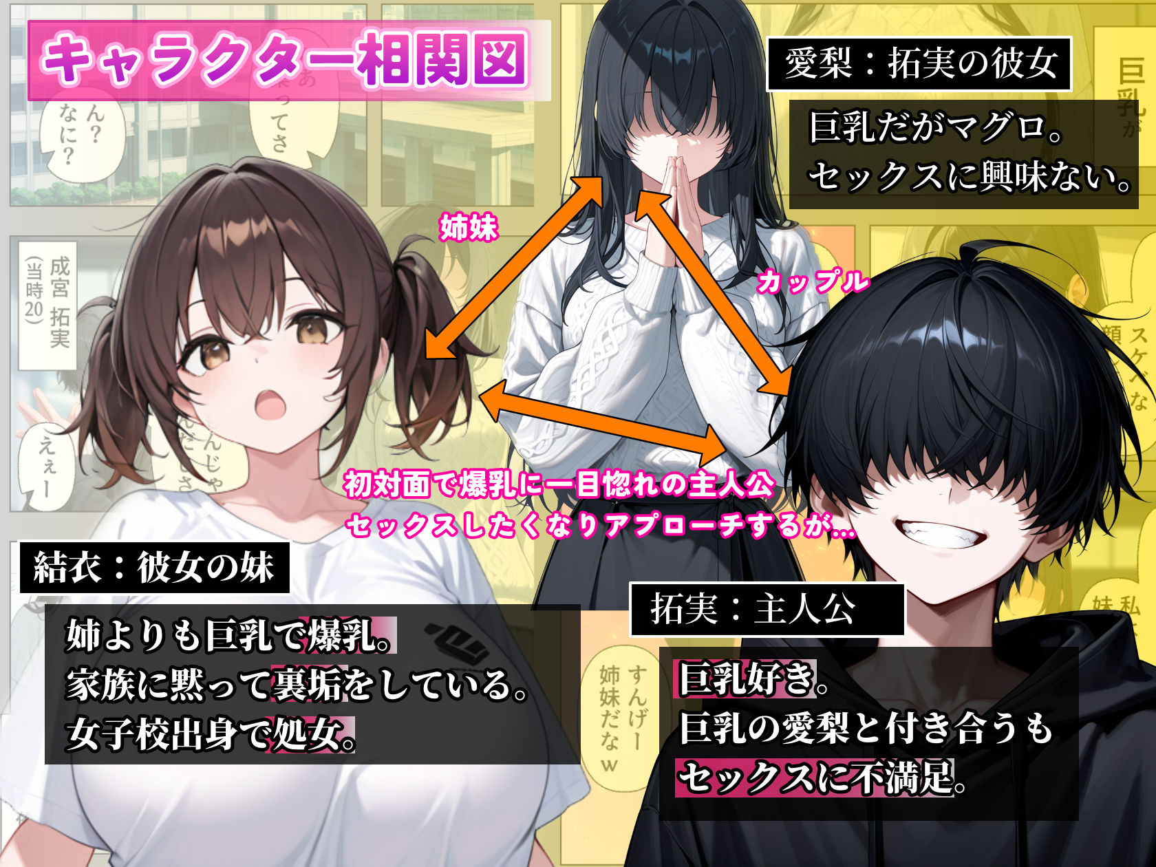 爆乳裏垢女子である彼女の妹とセックスする - サンプル画像 1