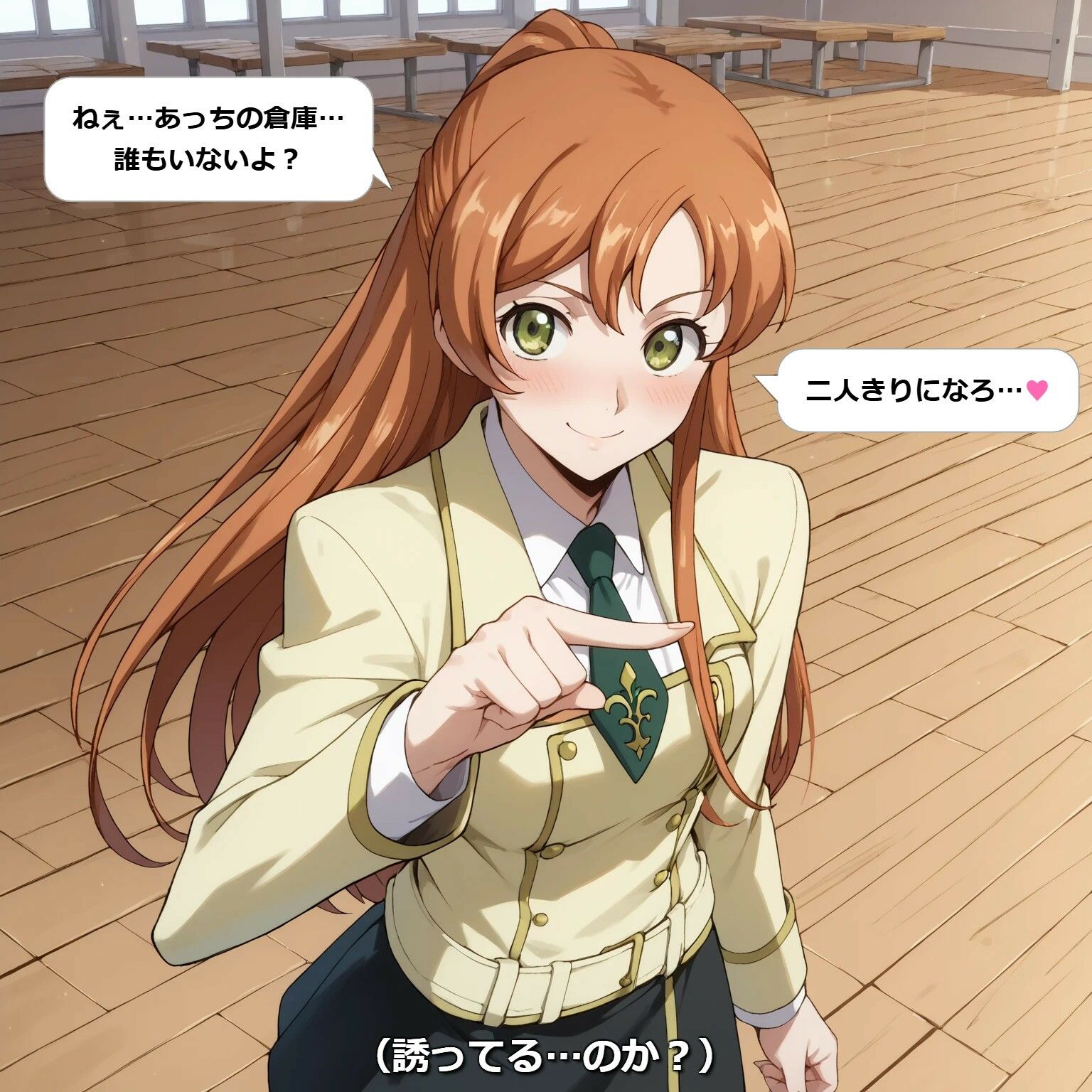 【フルカラー漫画】【放課後の密約】体育館倉庫で重なる鼓動と純愛 〜コードギア●のシャーリ●が全てを捧げる、一途な放課後告白〜 - サンプル画像 2