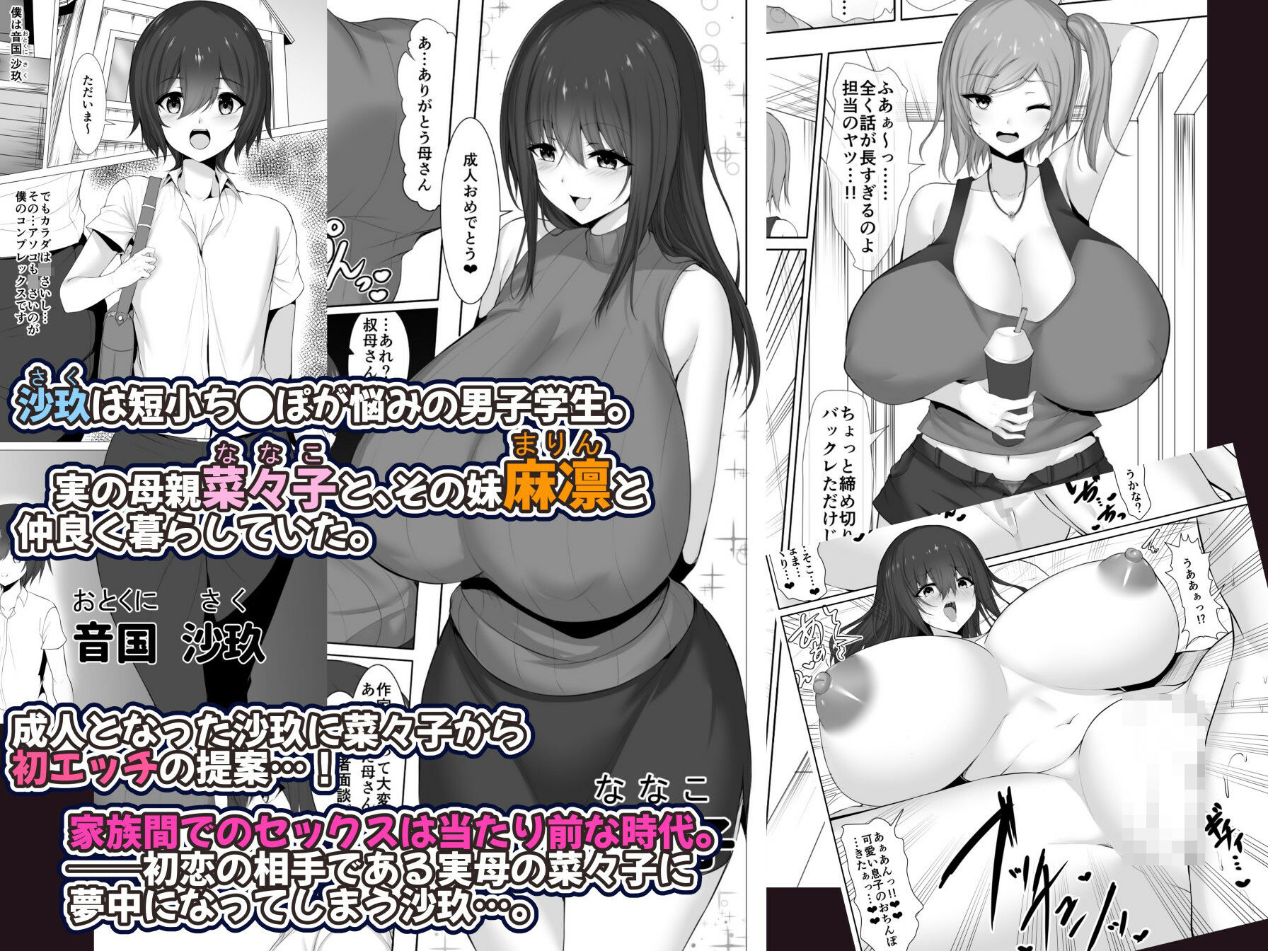 実母と叔母〜家に帰れば即ハメ生活〜 - サンプル画像 1