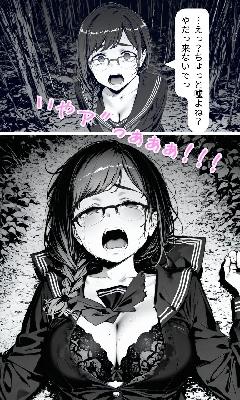 裏アカJK  黒〇ちゃん  深夜の公園で処女レ●プ編 - サンプル画像 5