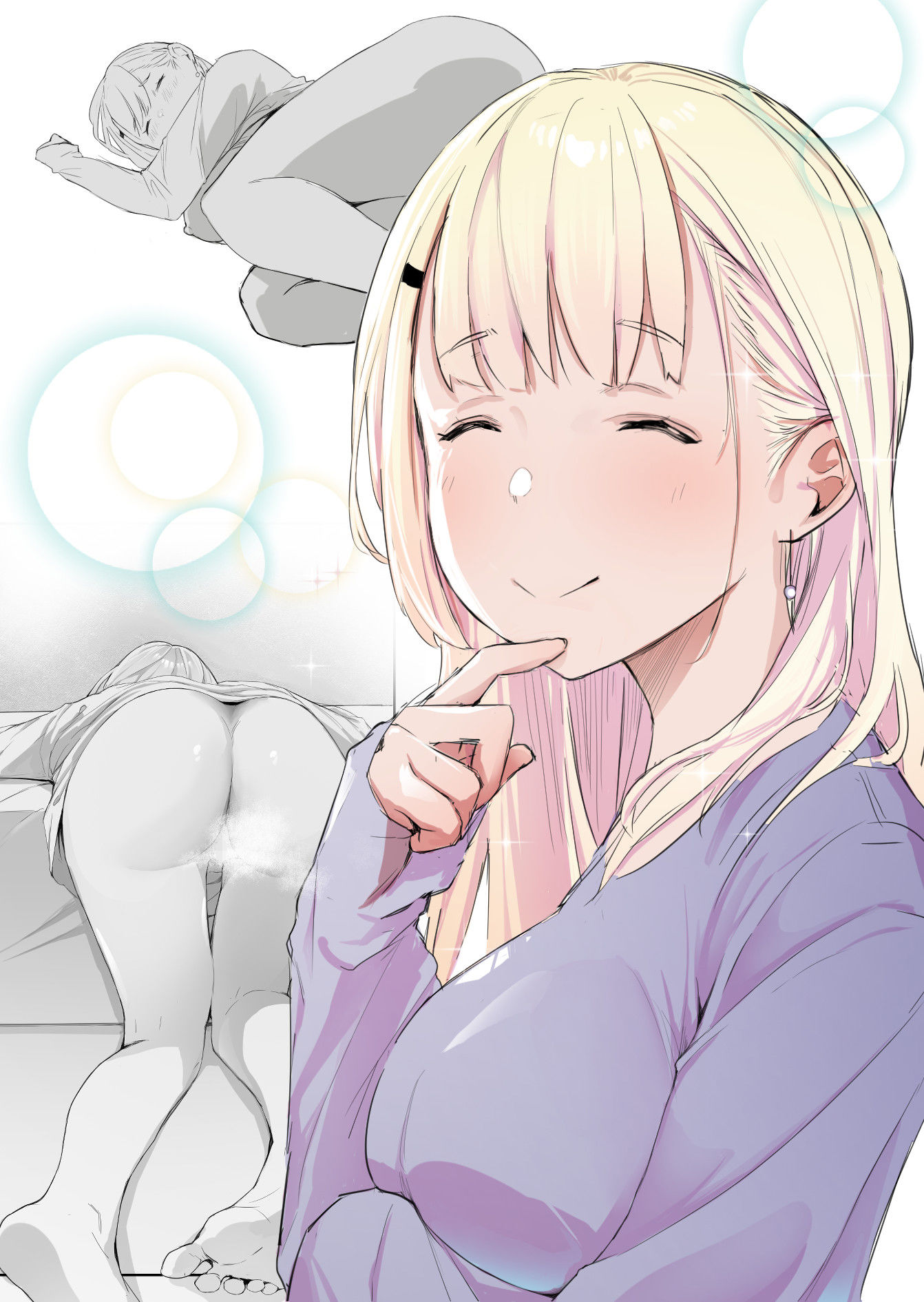 友達の姉が普通にパンツを脱いでいく話 - サンプル画像 1