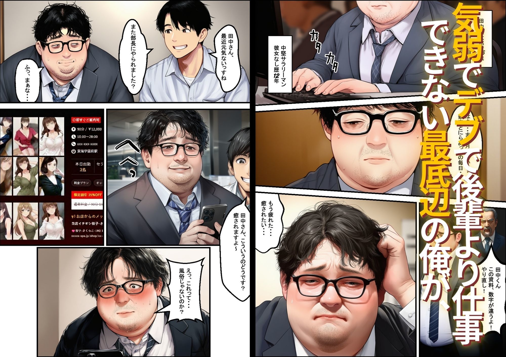 最底辺の俺がメンエスに沼って開花する話 - サンプル画像 1