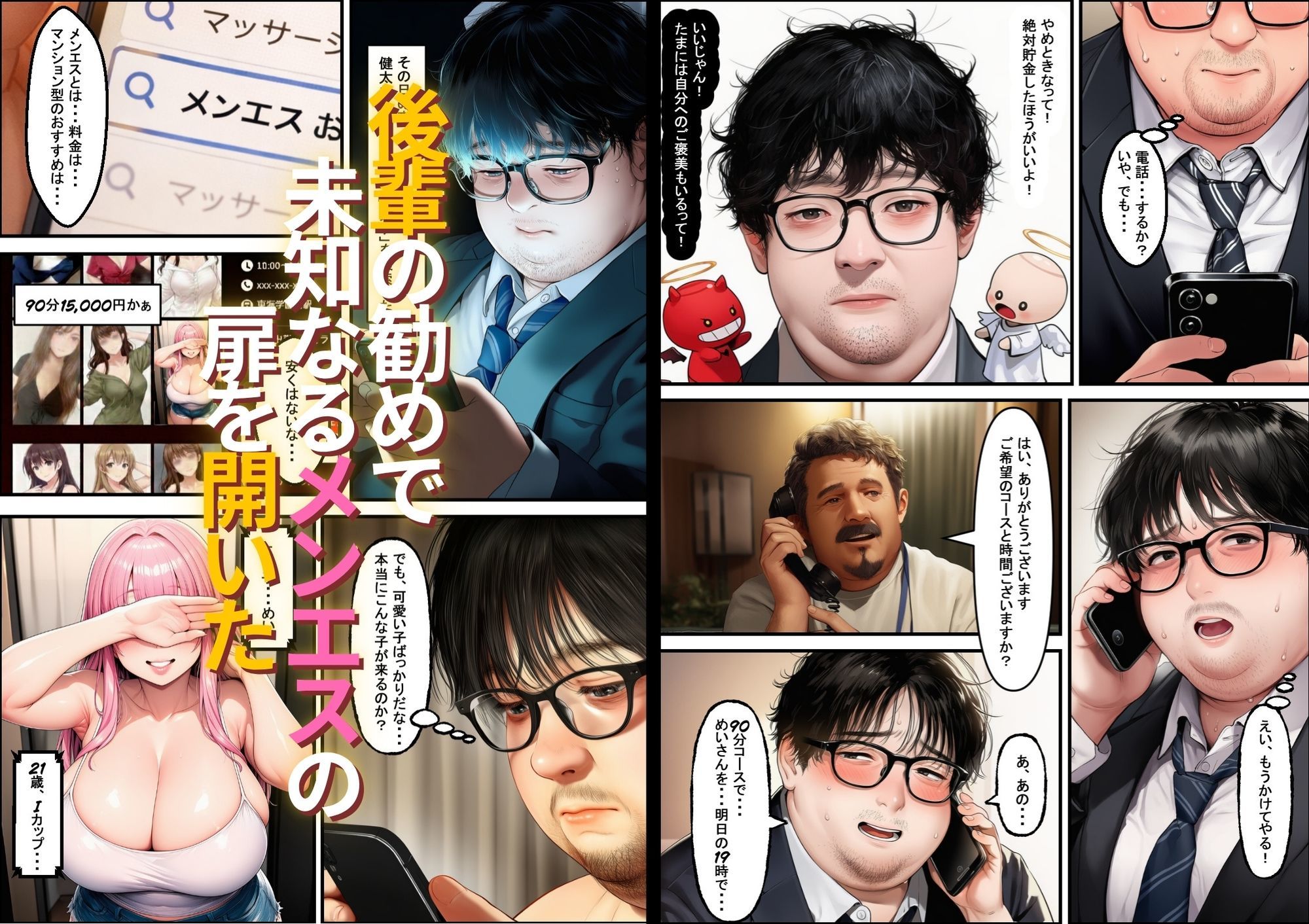 最底辺の俺がメンエスに沼って開花する話 - サンプル画像 2