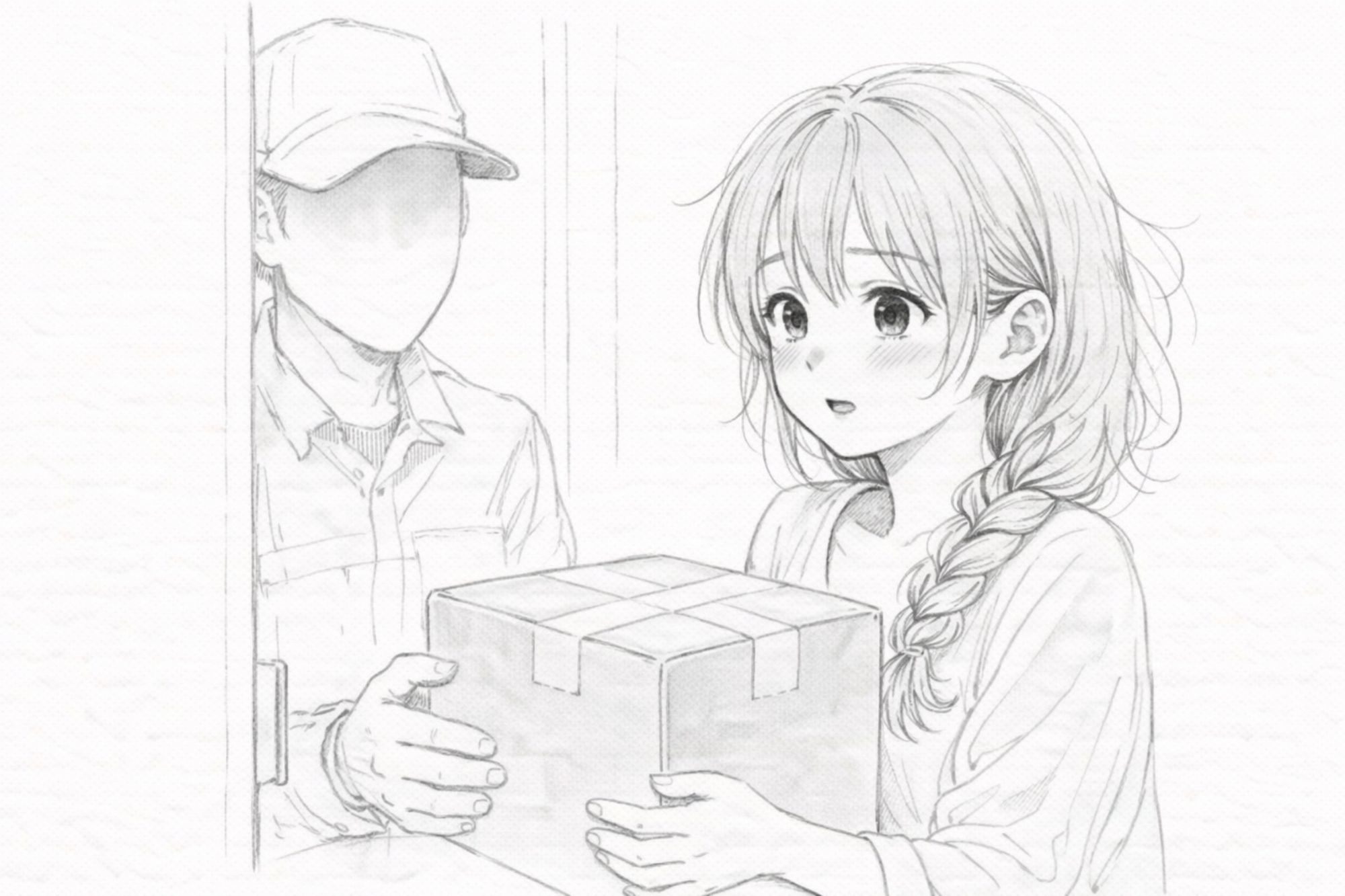 宅配便の男に顔を覚えられていた夜 ―受け取るだけのはずが― - サンプル画像 1