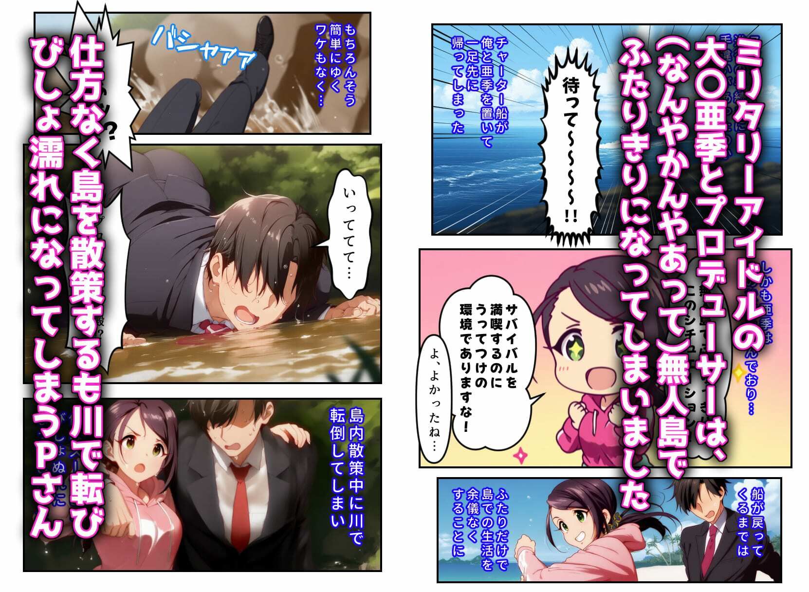 発情アイドルとペロリストP。肉欲サバイバル！全力でP殿を温めよ - サンプル画像 2