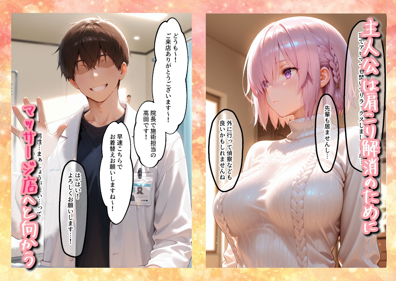 媚薬入りアロマで子宮にキス「先生、これってマッサージですか？」無謀にもイかされまくる話〜シールダー編〜 - サンプル画像 1