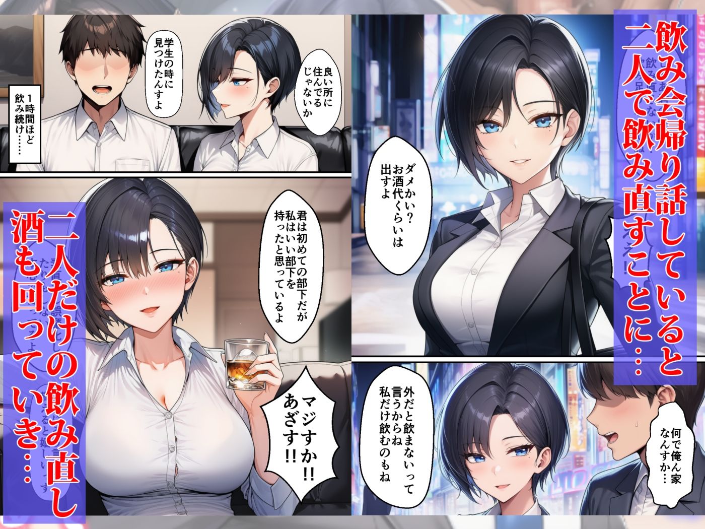 ボーイッシュイケメン女上司が一夜の過ちで目覚める話 - サンプル画像 3