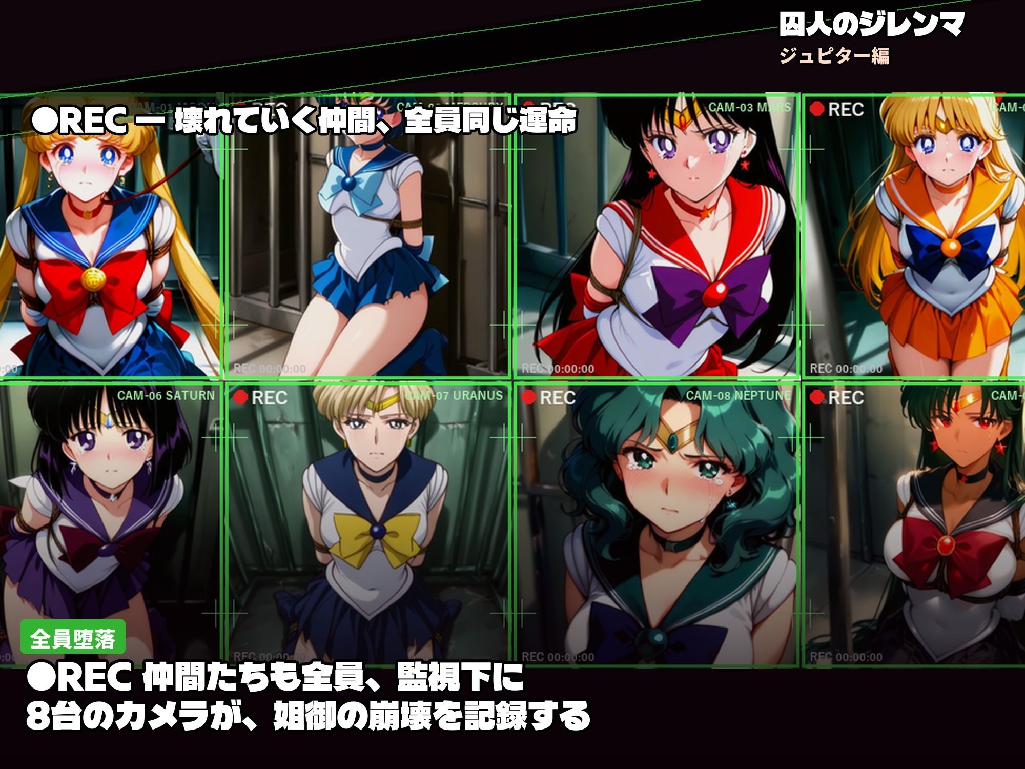 囚われたセーラーヒロイン  囚人のジレンマ  セックスマシンに抗うポニテ戦士【漫画版・雷編】 - サンプル画像 10