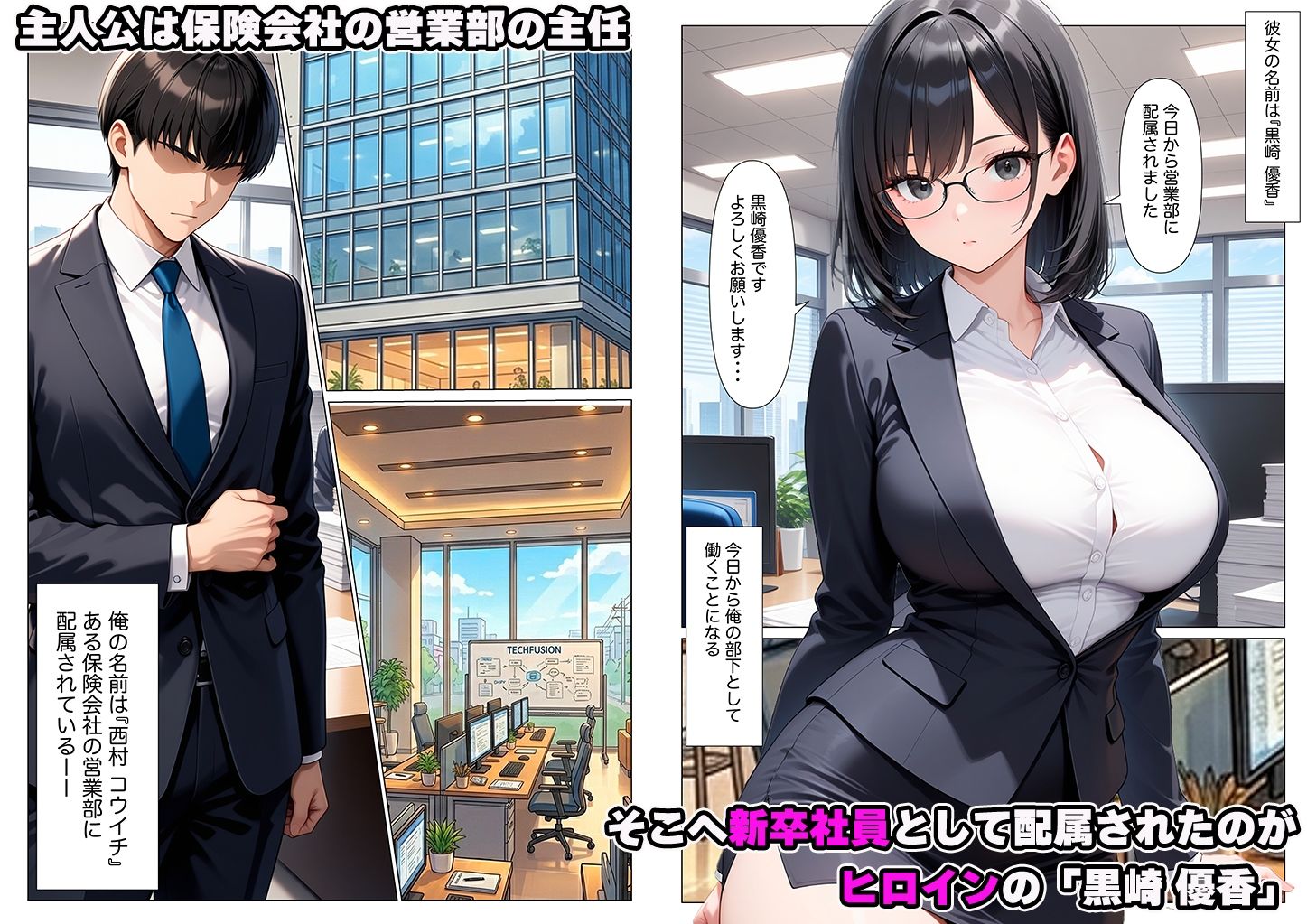 セックスレスで性欲爆発寸前の僕が真面目な新卒社員に射精管理されてしまう話 - サンプル画像 2