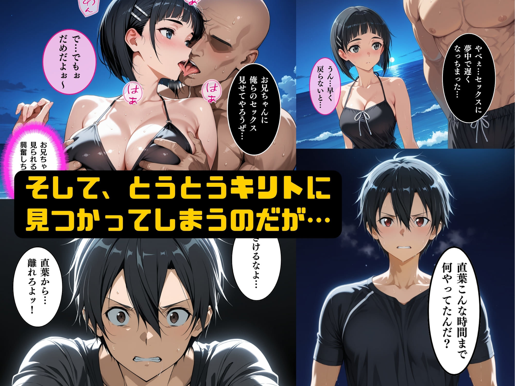 直葉の絶頂性奴●へM覚醒、夏の海でレ○プされメス堕ちする - サンプル画像 9