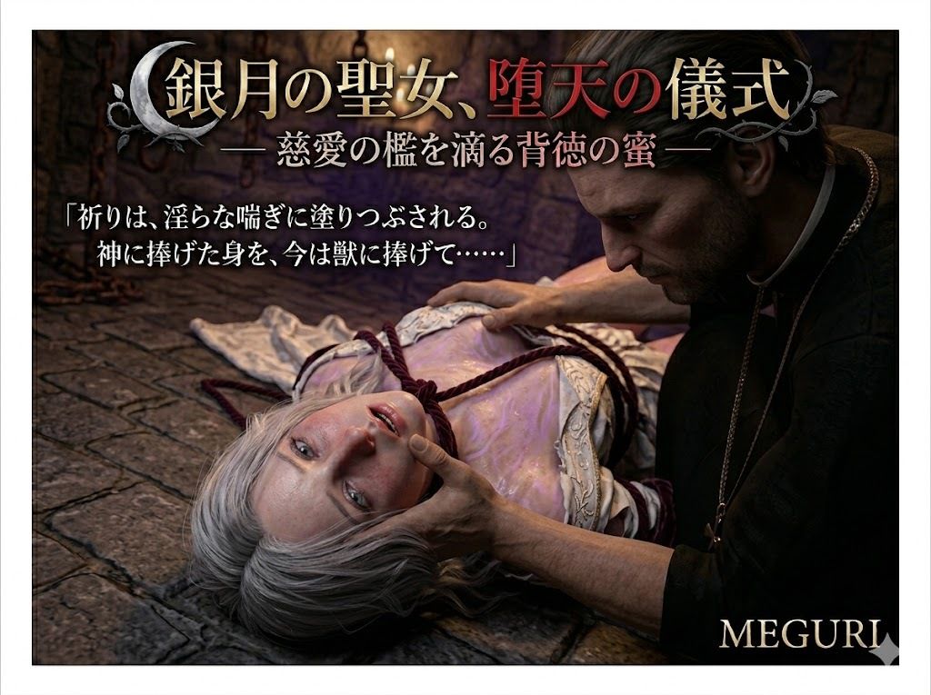 『銀月の聖女、堕天の儀式 ―― 慈愛の檻を滴る背徳の蜜 ――』 - サンプル画像 4