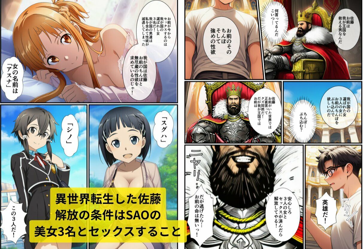 転生した俺がSAOの美女とハーレムセックスした件 - サンプル画像 2