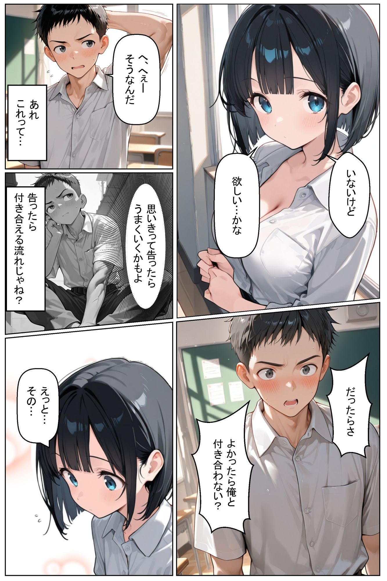 初めてできた彼女は巨乳のクラスメイトでした - サンプル画像 4