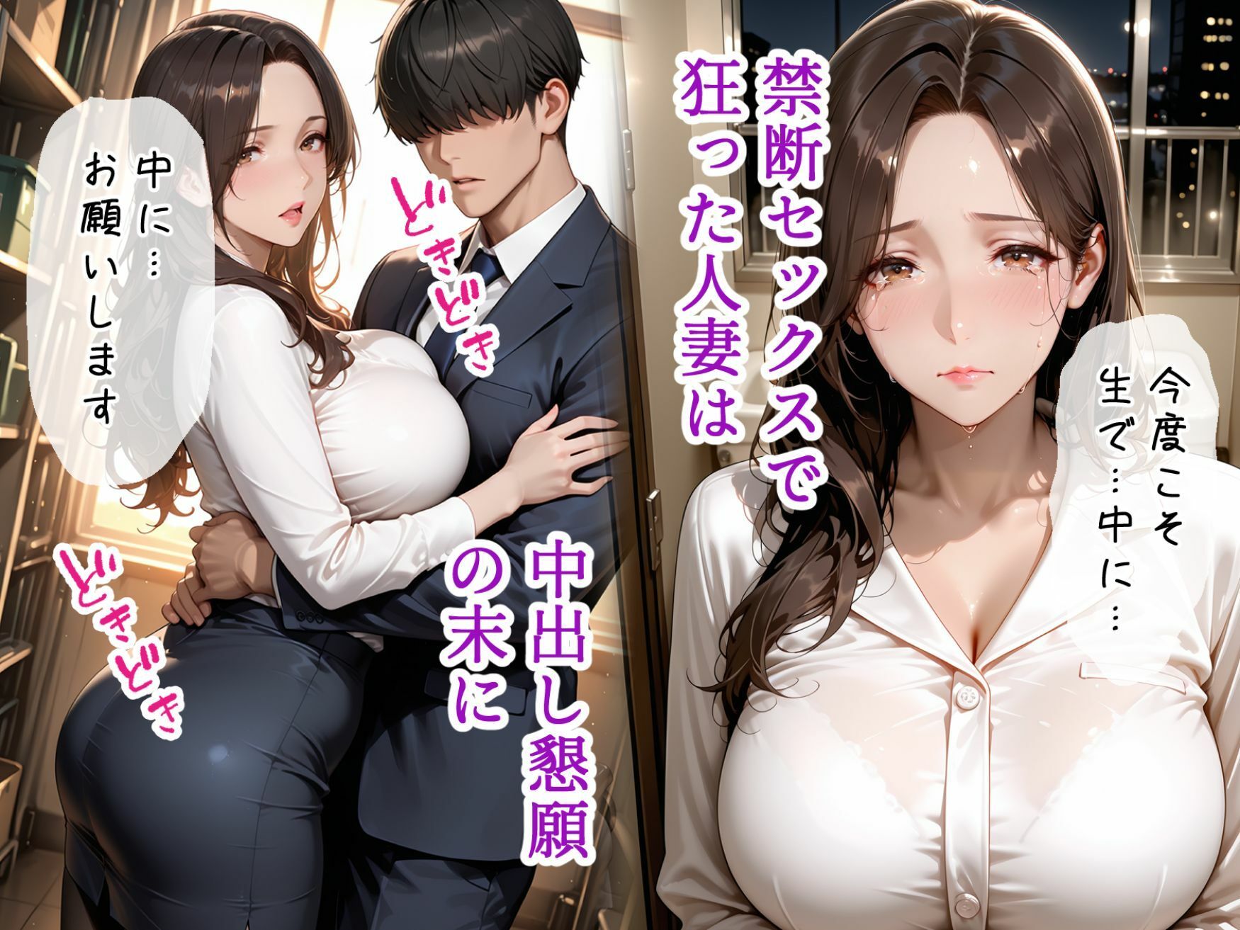 オフィスの彼女2  妊娠中出しで夫を捨てチョーカー人妻になった私 - サンプル画像 2