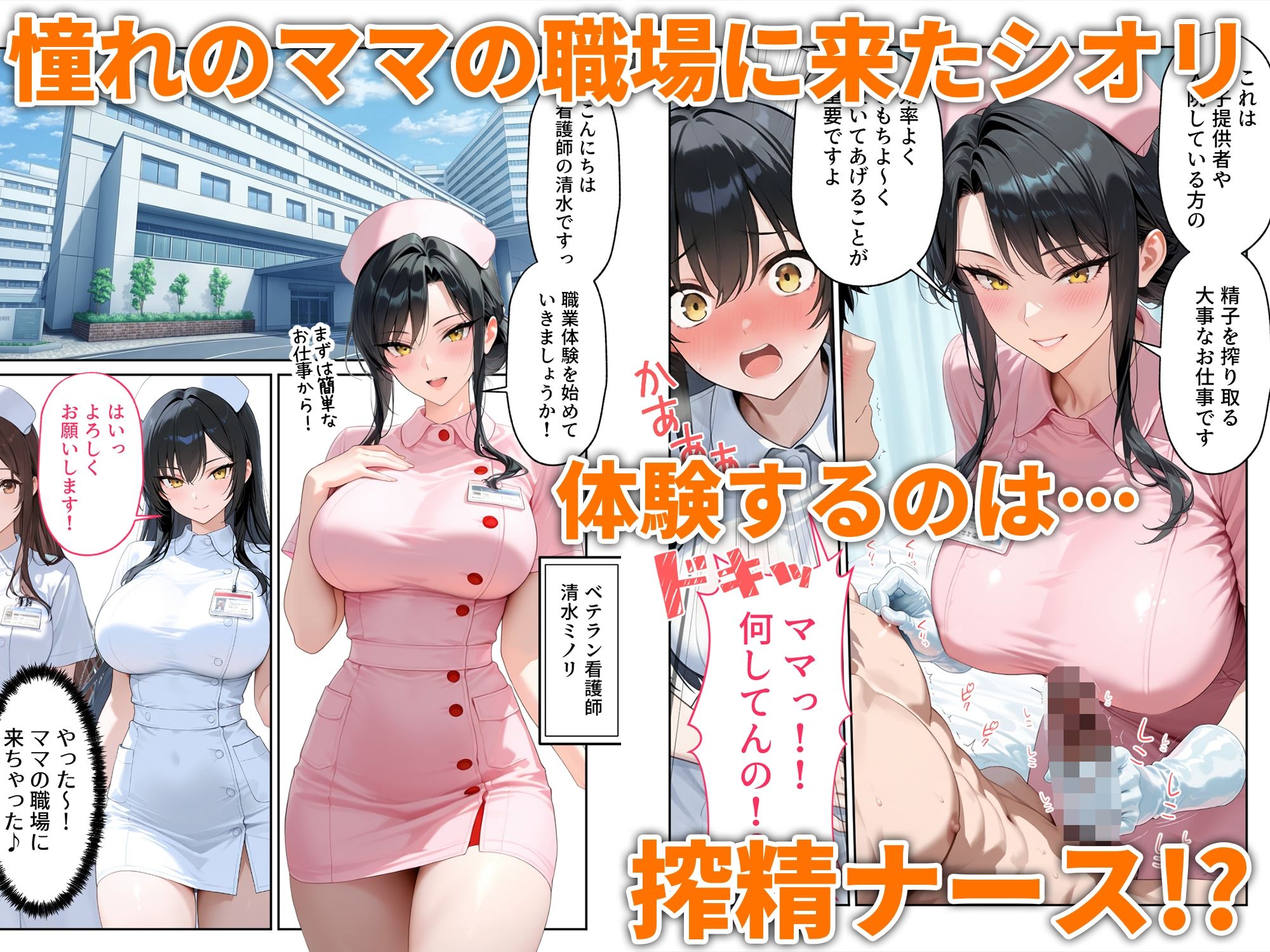 職場体験えっち 女子●生3人エッチな職場体験 - サンプル画像 3