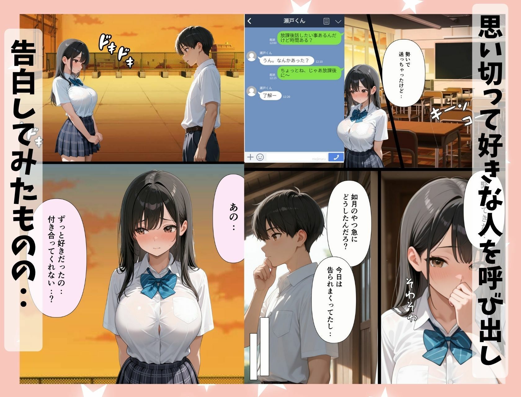 ギャルなぎさちゃん。黒髪清楚系にイメチェンし一途なご奉仕セックスで本命彼女に昇格しちゃう話 - サンプル画像 2