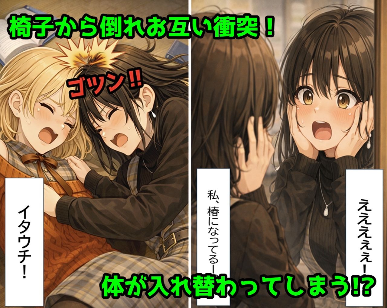 無防備すぎる同級生に、理性が追いつかなかった話 第10.5話「入れ替わったまま、戻れなくなった二人」 - サンプル画像 2
