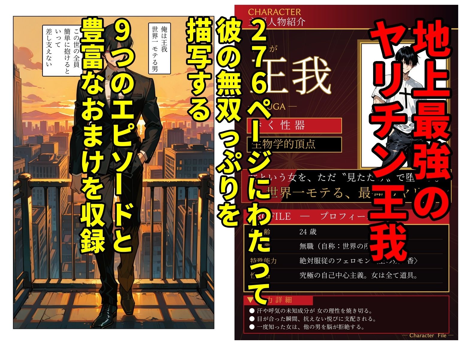 目が合うだけで全女子が0秒で膝をつき肉便器志願してくるヤリチン無双 - サンプル画像 1