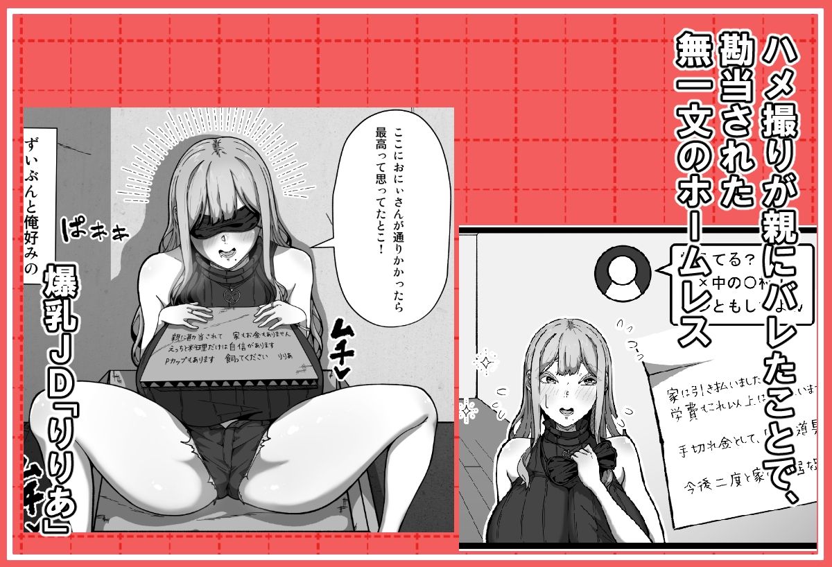ぺっとなりりあ  ホームレス爆乳JDを拾う編 - サンプル画像 1