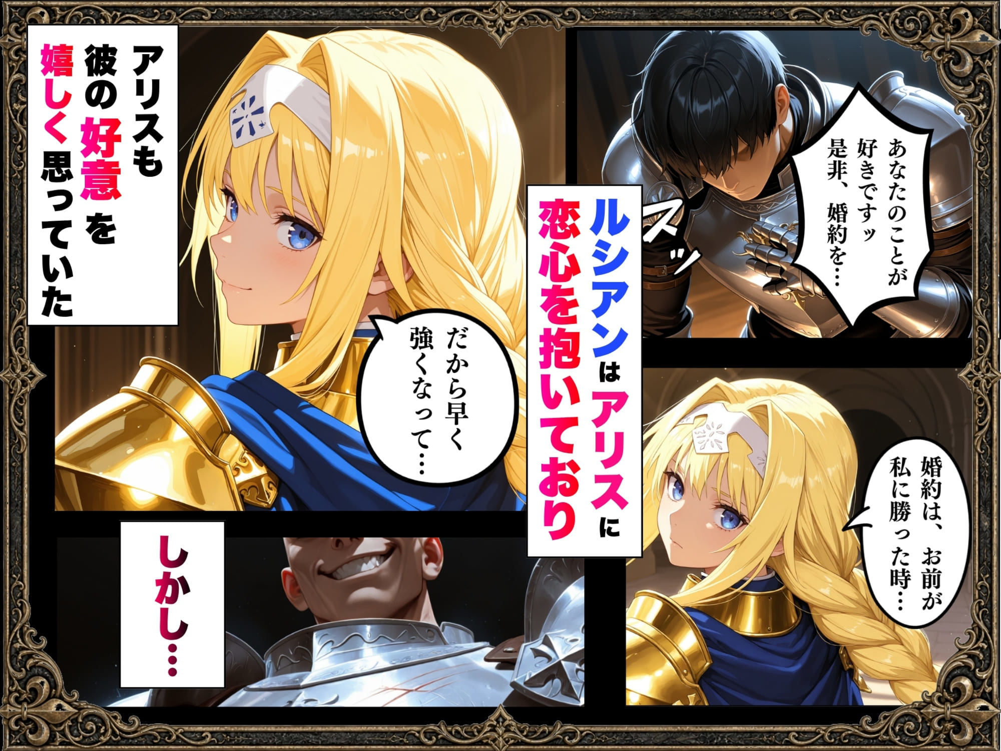 敗北騎士アリス〜メス堕ちNTR〜 - サンプル画像 2