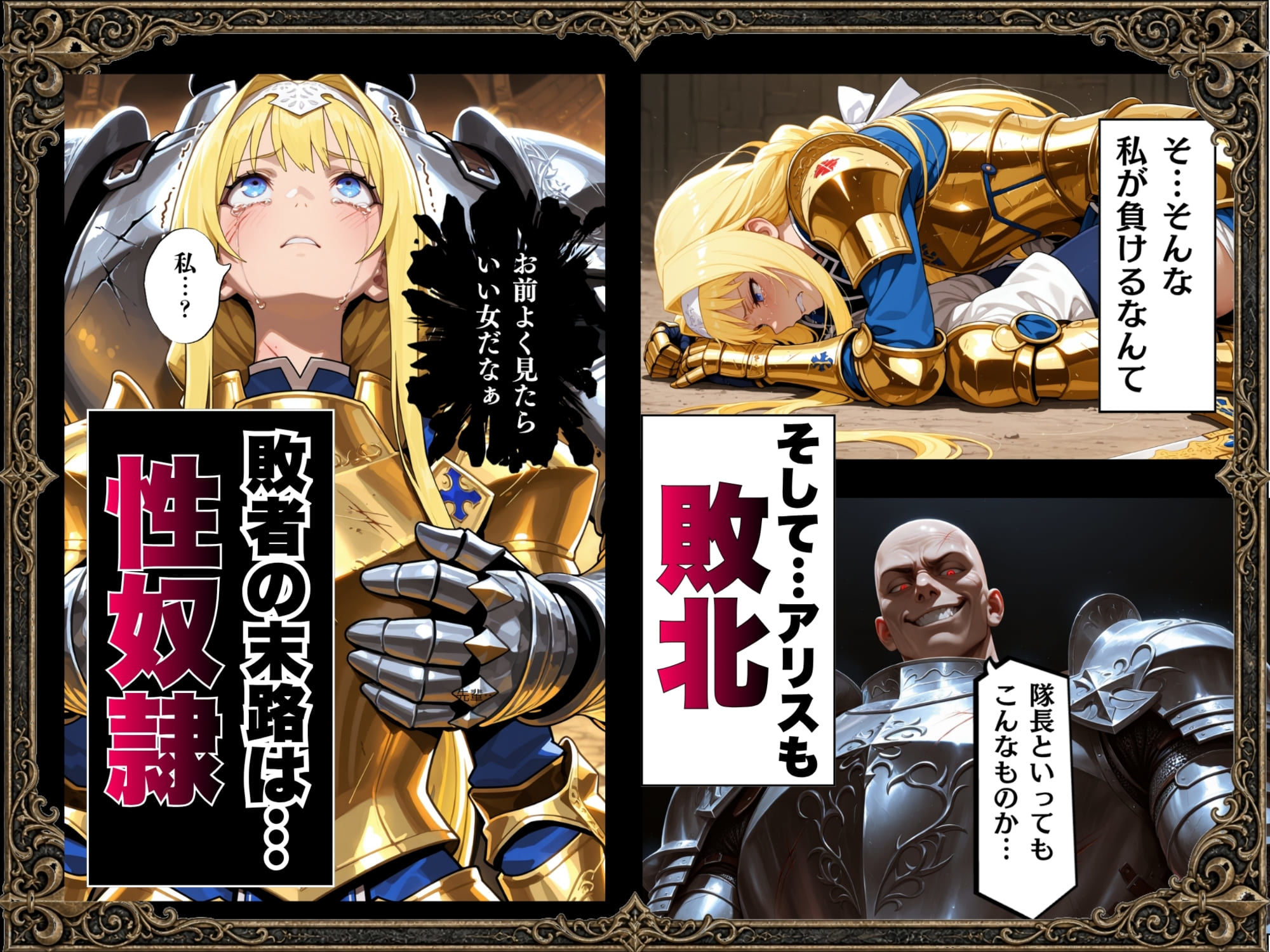 敗北騎士アリス〜メス堕ちNTR〜 - サンプル画像 4
