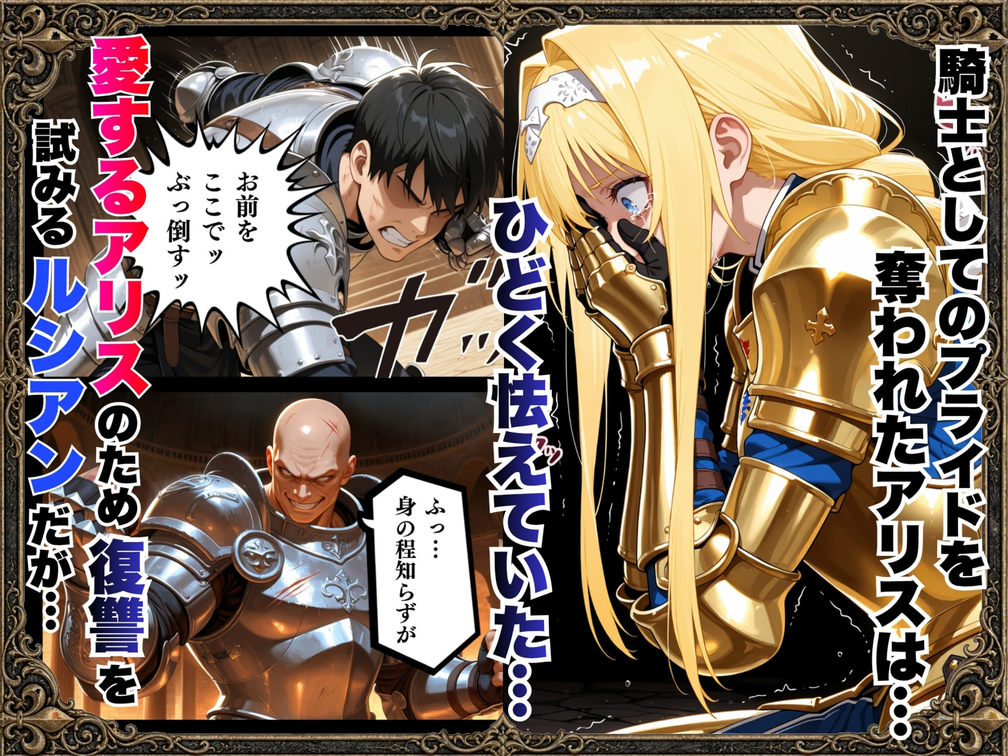敗北騎士アリス〜メス堕ちNTR〜 - サンプル画像 8