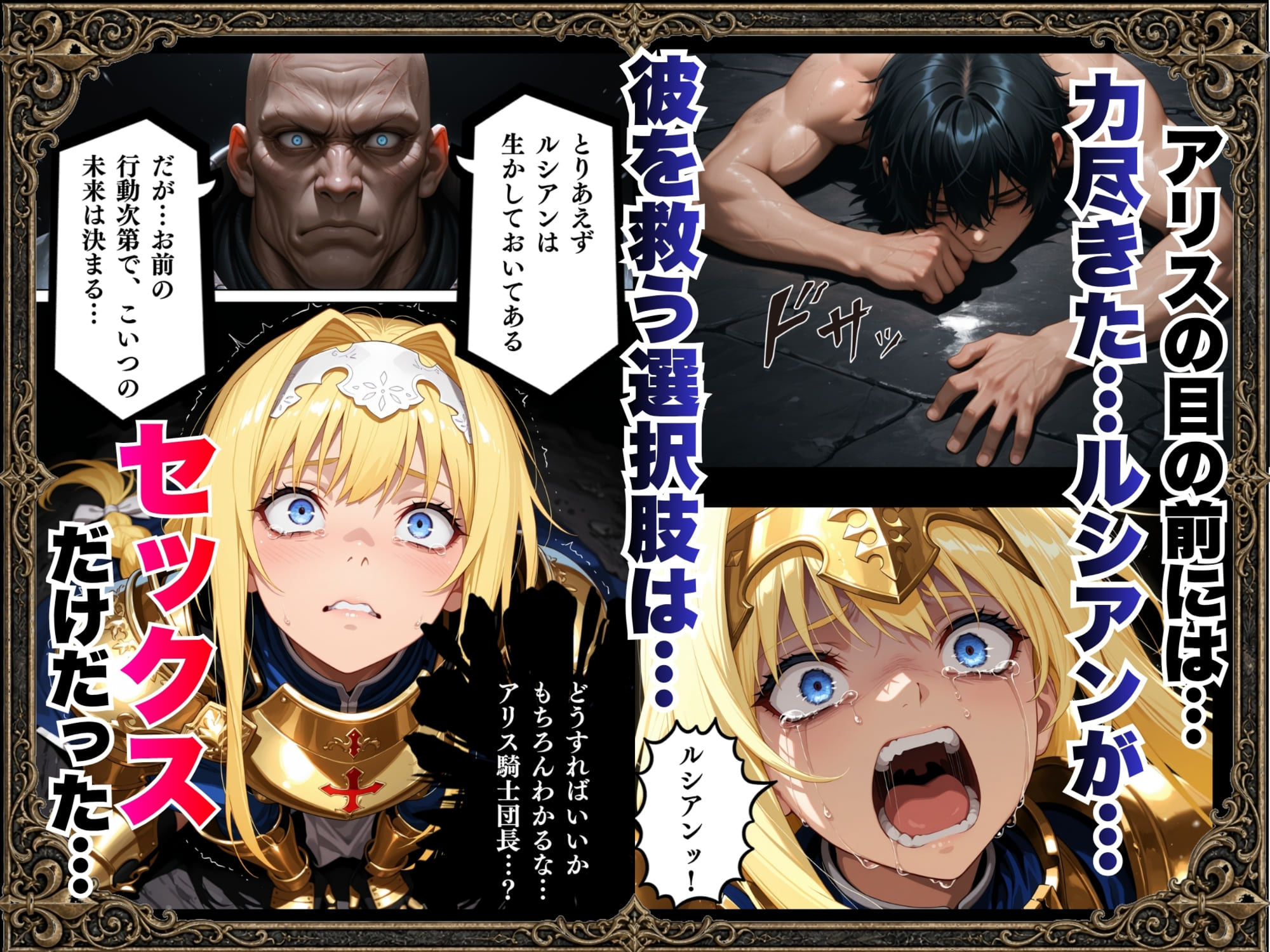 敗北騎士アリス〜メス堕ちNTR〜 - サンプル画像 9