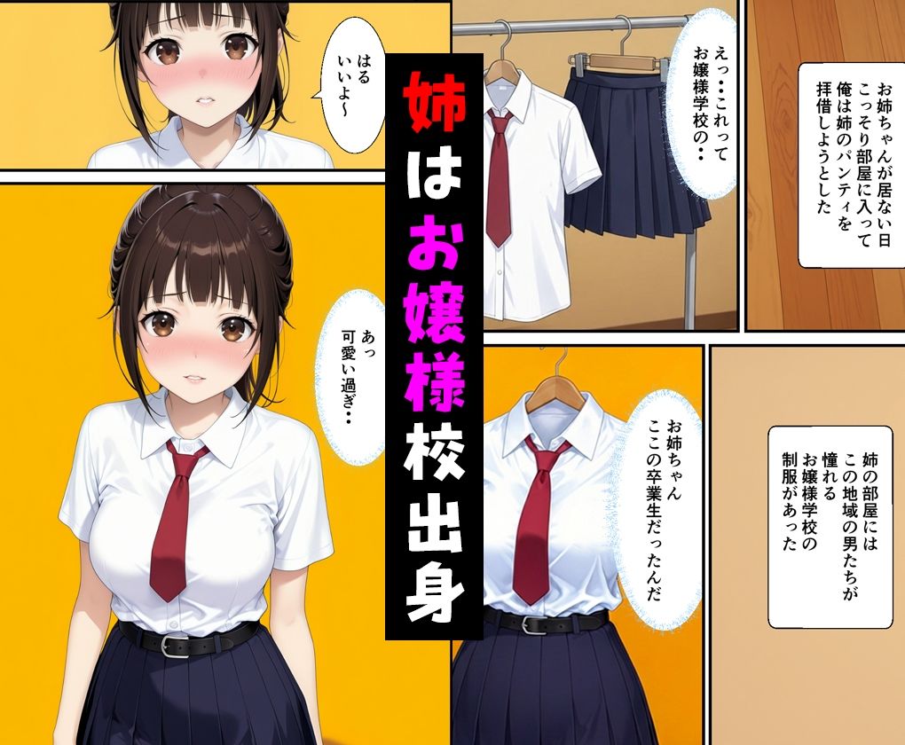 父親の再婚で出来た姉が可愛いだけでなくエロ過ぎて中出しした話 - サンプル画像 7