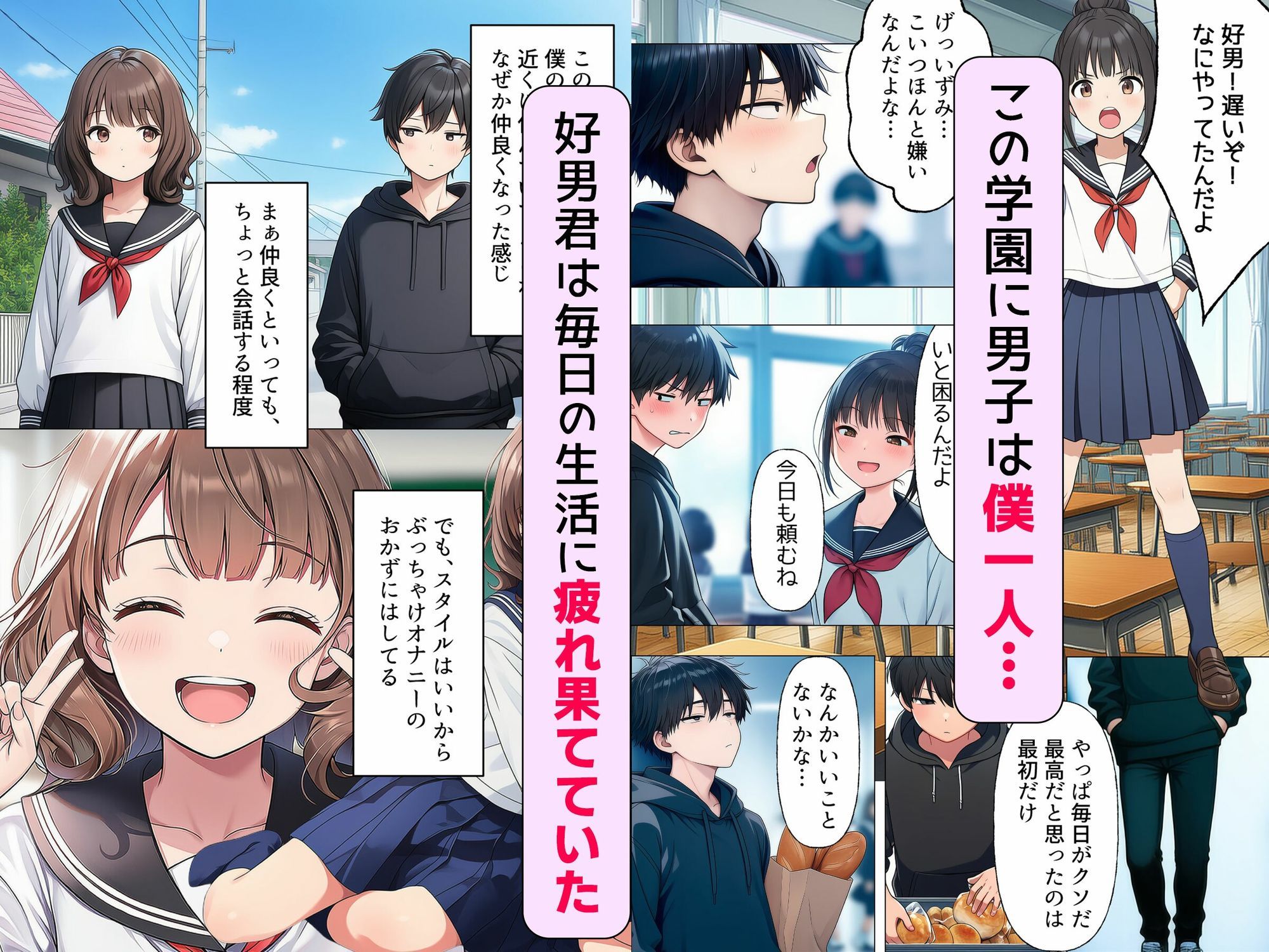 【漫画】僕が神アプリを使って女子全員とやっちゃった話 - サンプル画像 2