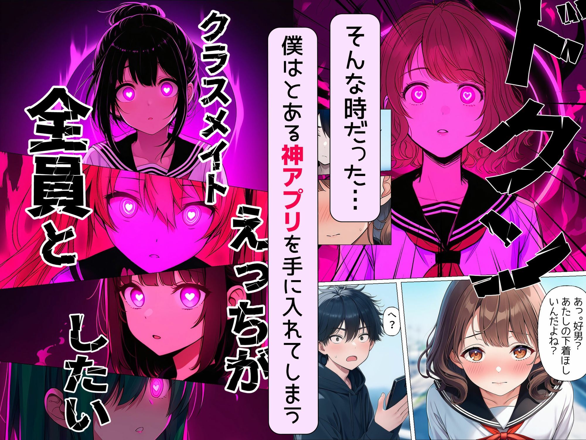 【漫画】僕が神アプリを使って女子全員とやっちゃった話 - サンプル画像 3