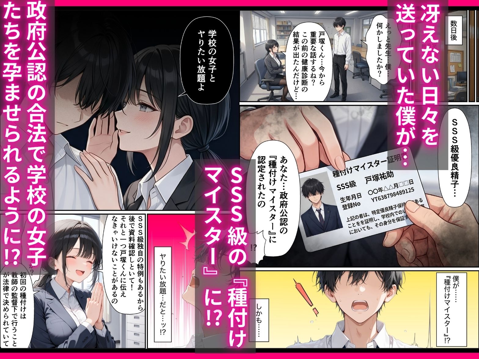 SSS級精子！？―政府公認種付けマイスターになった僕が性悪ギャルを指名する― - サンプル画像 2