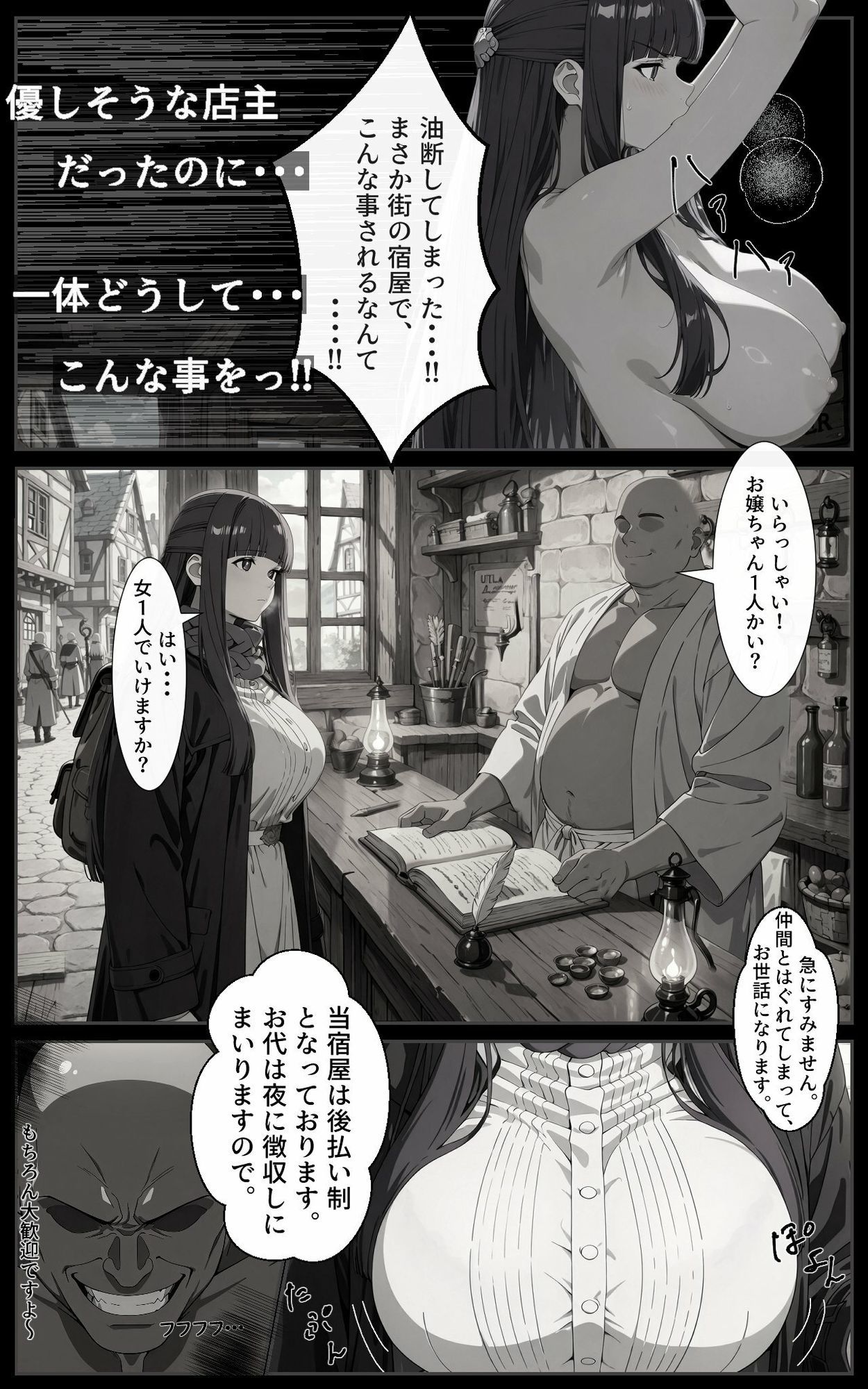 お代は体で。フェ〇ン快楽調教堕ちの宿 - サンプル画像 5