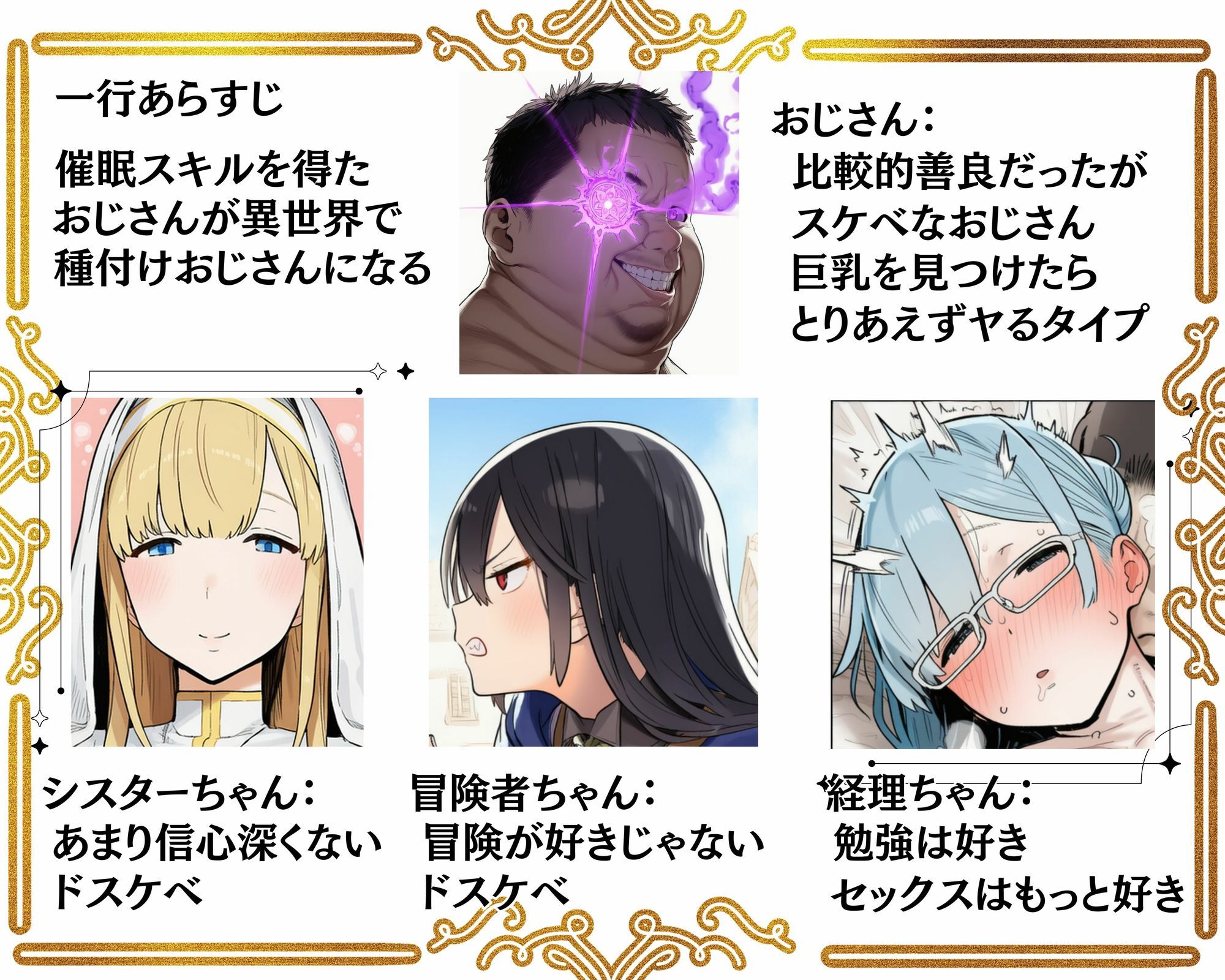 【催●魔眼】で女たちを発情＆感度上昇させて異世界ハーレム作ってみた - サンプル画像 9