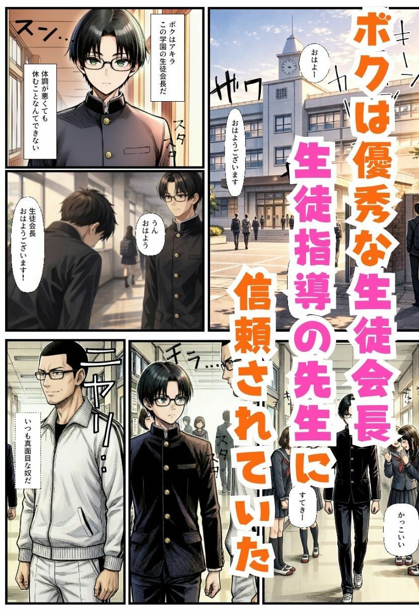 TS生徒会長になったオレ！先生に生徒指導室でわからせ中出しされメス堕ち - サンプル画像 1