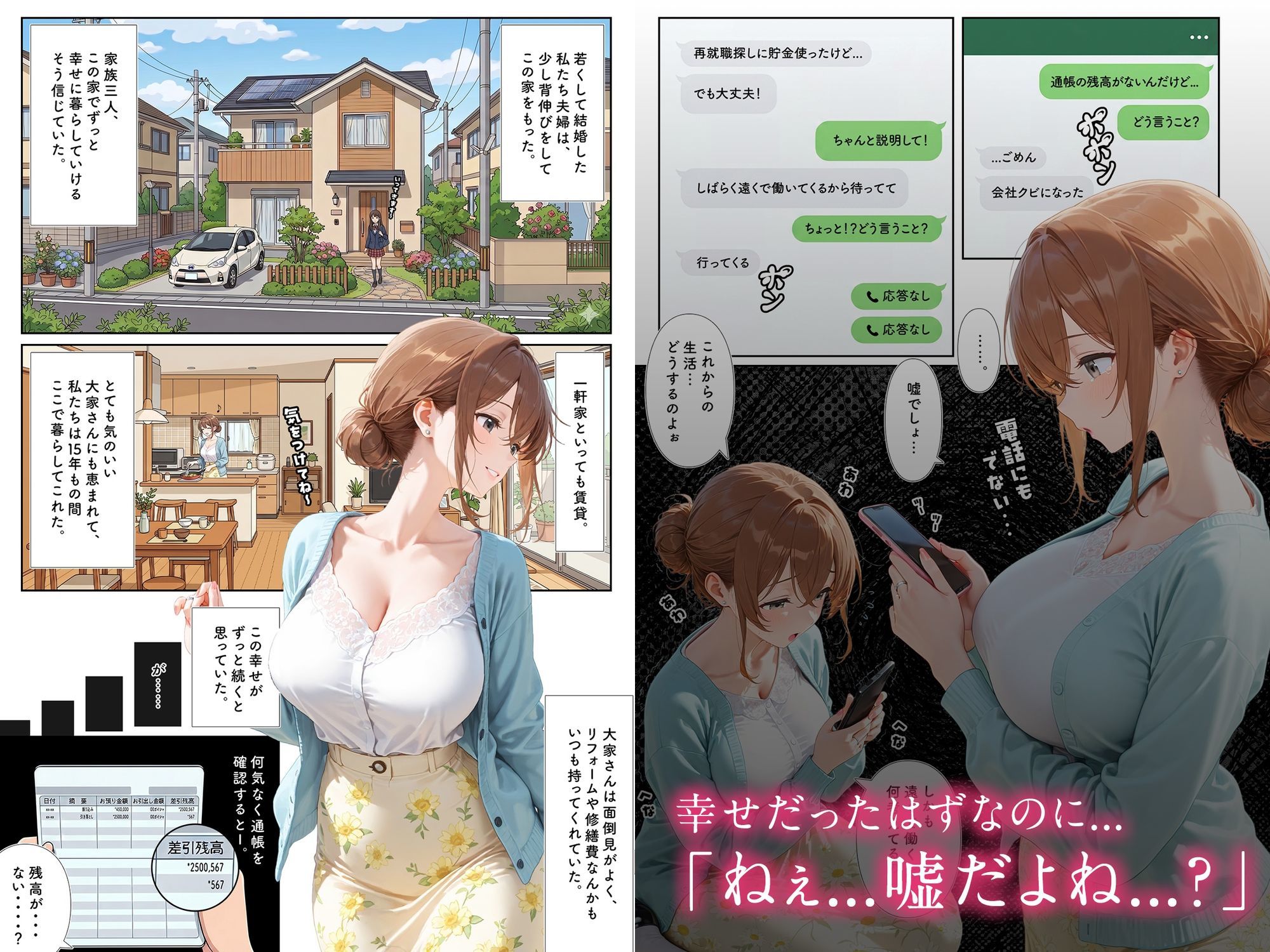 店子の人妻は雌になる - サンプル画像 2
