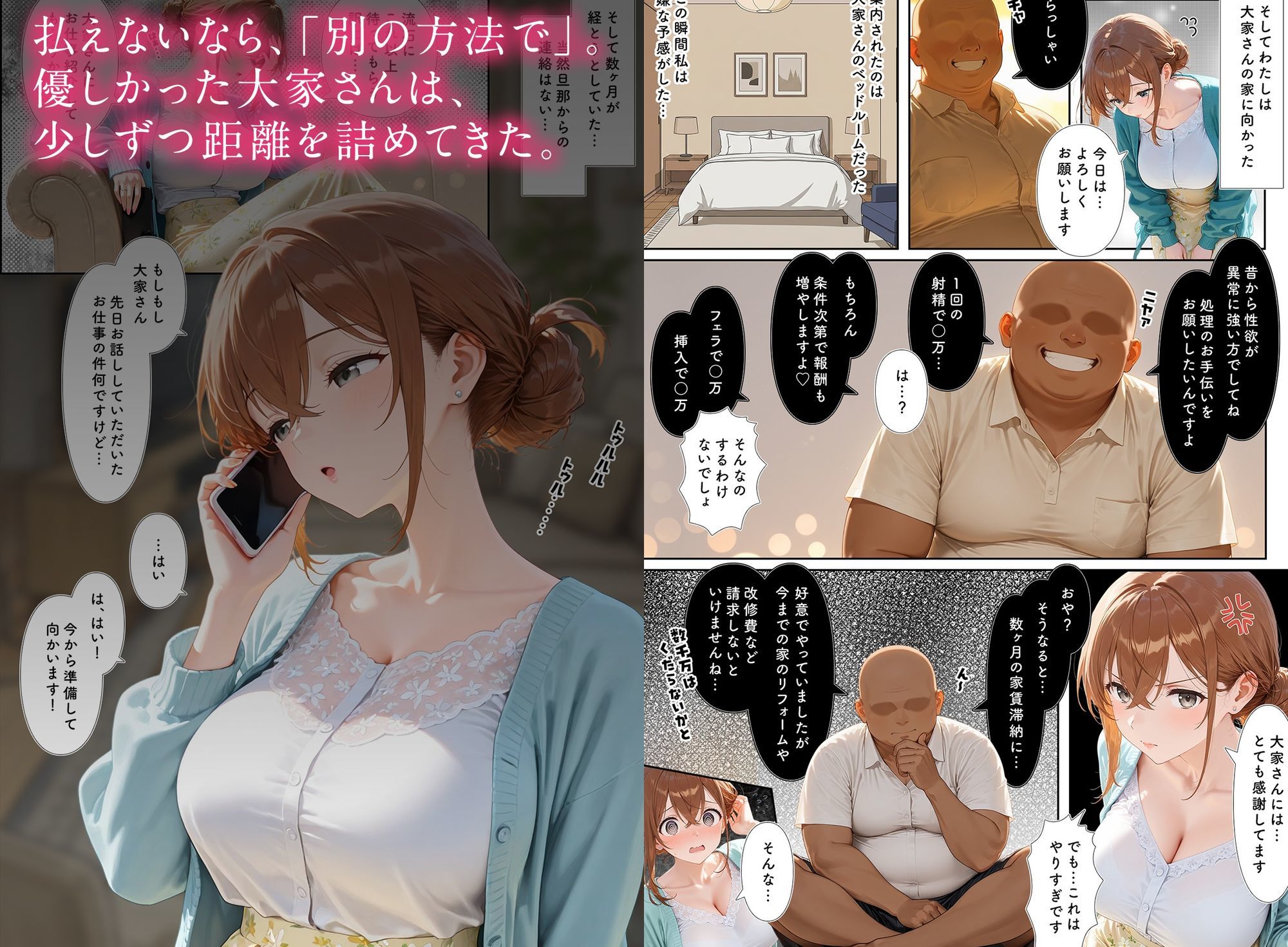 店子の人妻は雌になる - サンプル画像 4