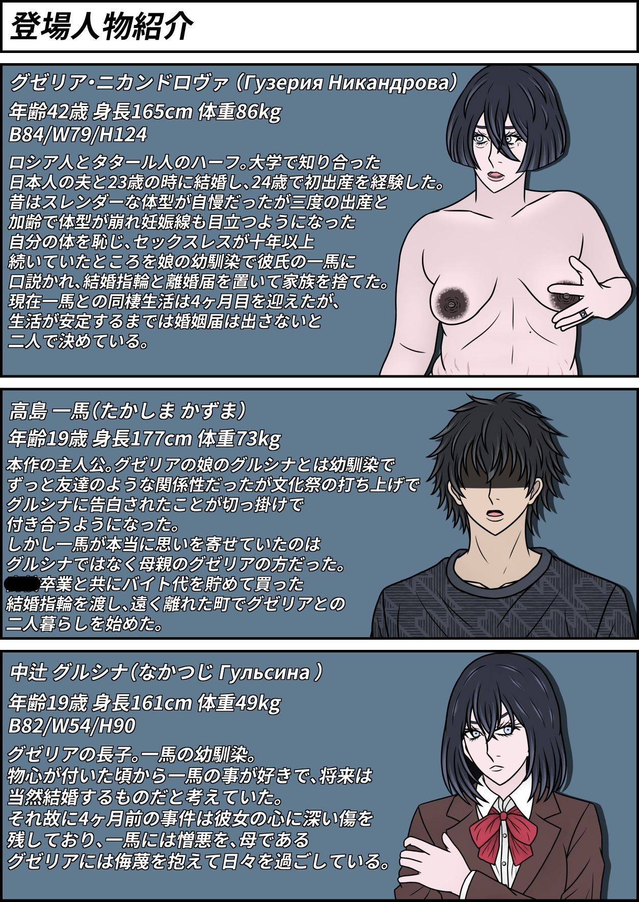ハーフ彼女を振って母親の外人ママを選ぶ話  グゼリア・ニカンドロヴァの場合 - サンプル画像 1