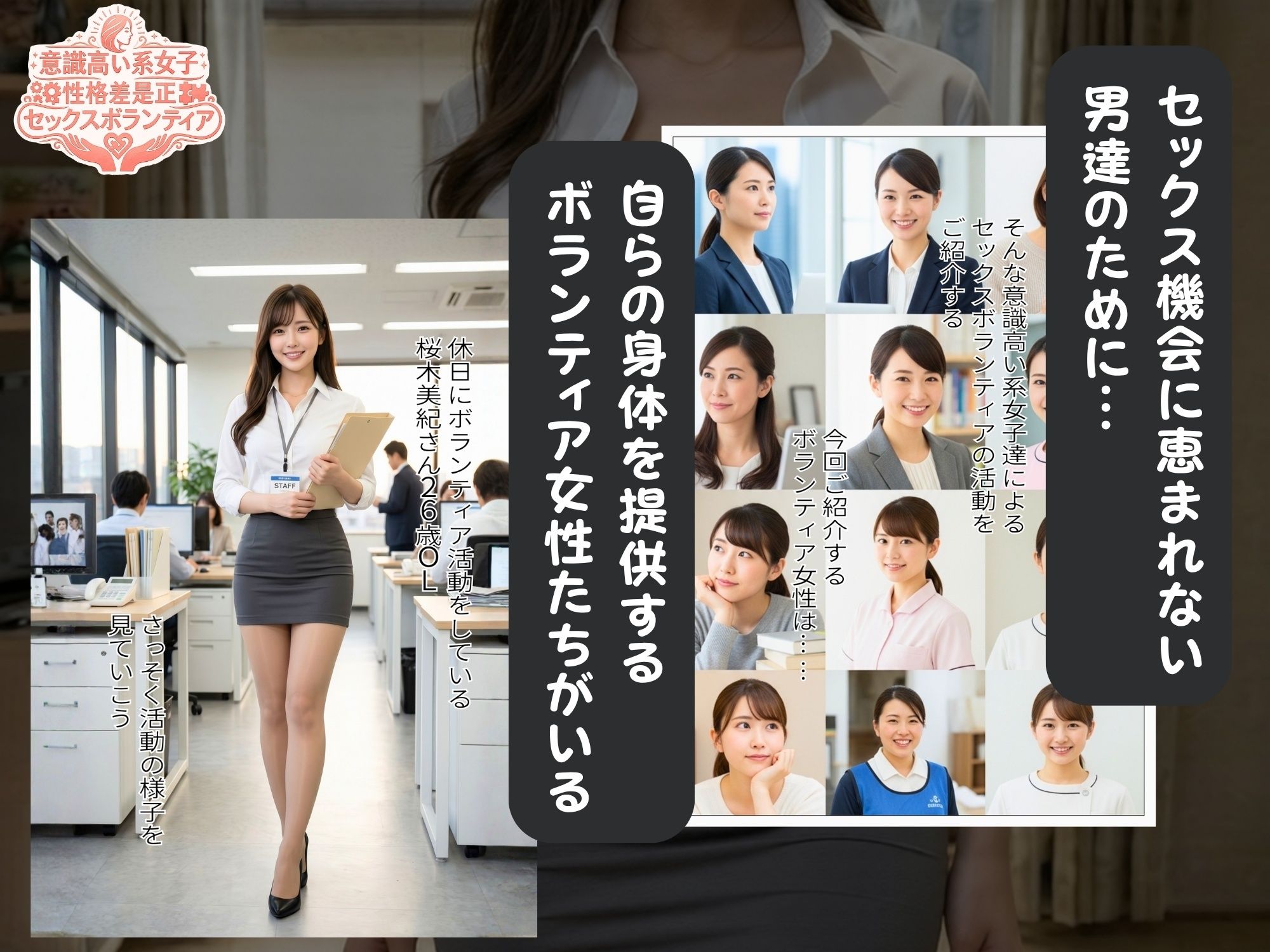 意識高い系女子  性格差是正  セックスボランティア - サンプル画像 1