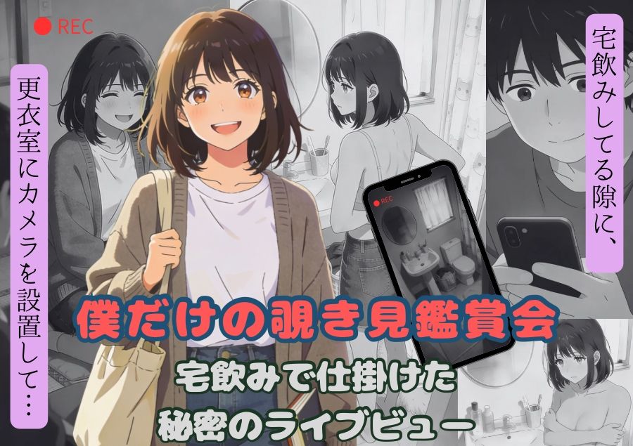 僕だけの覗き見鑑賞会〜宅飲みで仕掛けた秘密のライブビュー〜 - サンプル画像 1