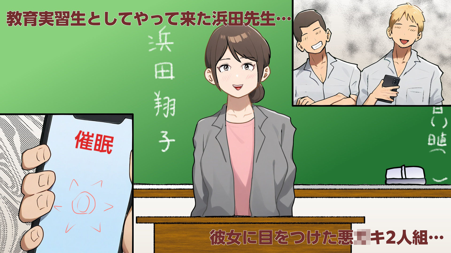 教育実習生JDを催○アプリで肉オナホ化 - サンプル画像 1