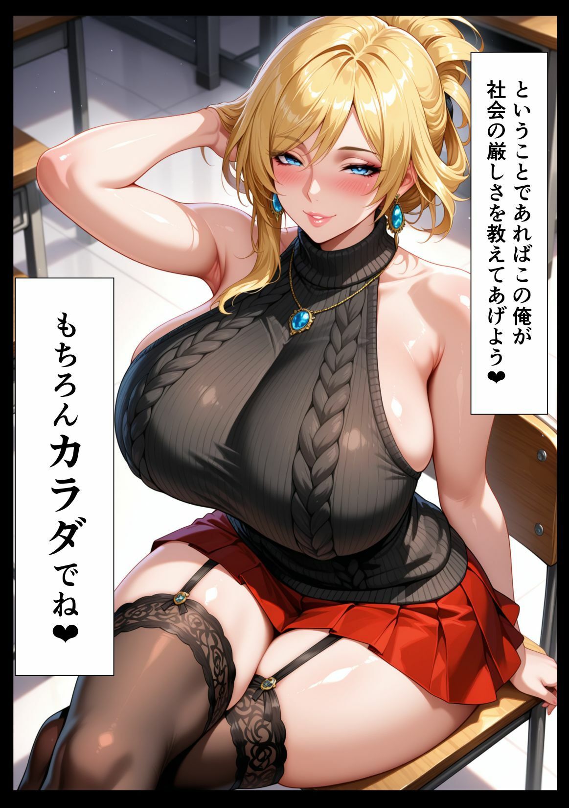 極上エロボディ先生を催●アプリで常識改変して自分専用のオナホにする話〜鳳条クレア先生編〜 - サンプル画像 6