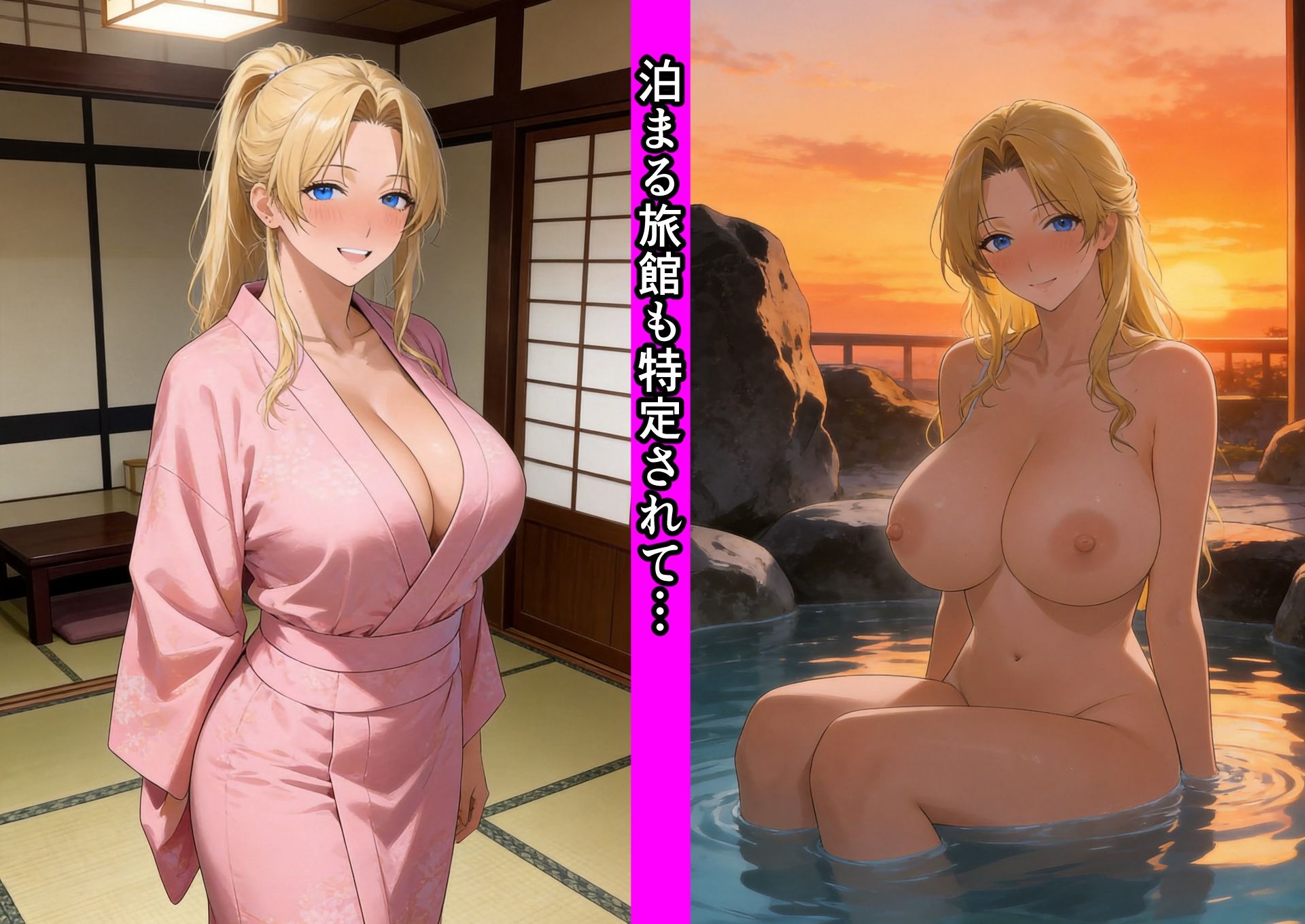 Mother…爆乳ブロンド白人ママ托卵受精温泉旅行 - サンプル画像 4