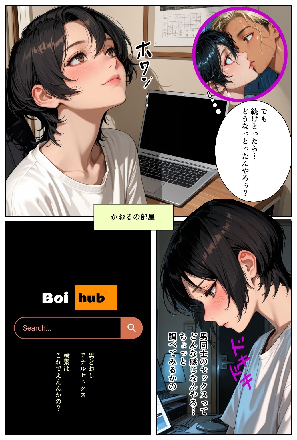 男の娘かおるのけんじと初あなるの巻 - サンプル画像 6