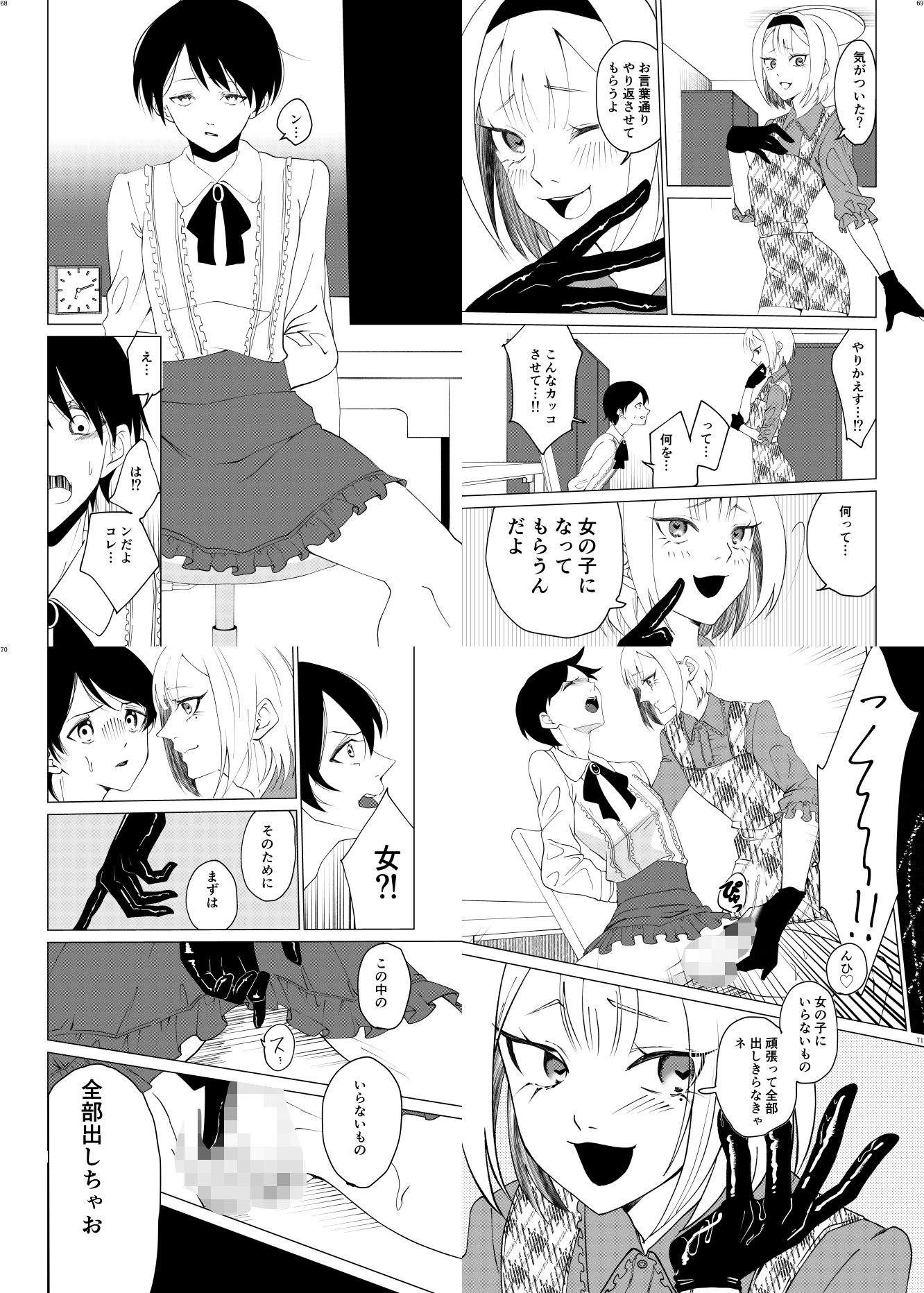 女装男子×女装男子合同誌ゴム手袋で開発特集号 - サンプル画像 6