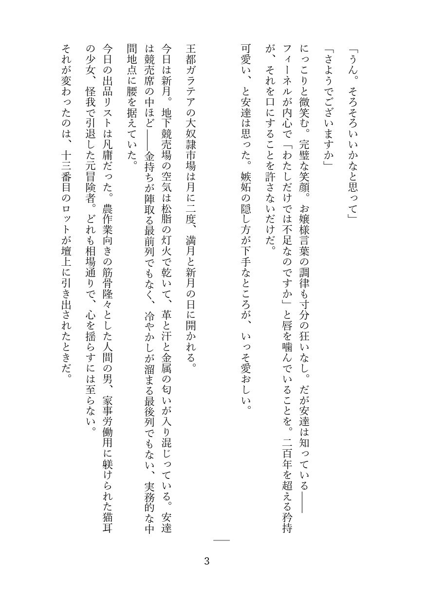 傲慢な狼獣人を奴●調教してメス堕ちさせる話 - サンプル画像 2
