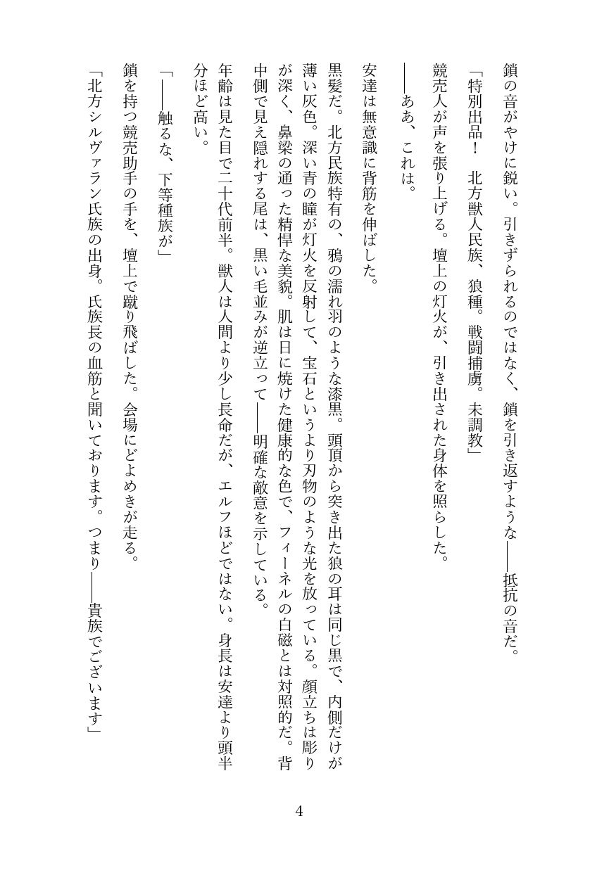 傲慢な狼獣人を奴●調教してメス堕ちさせる話 - サンプル画像 3