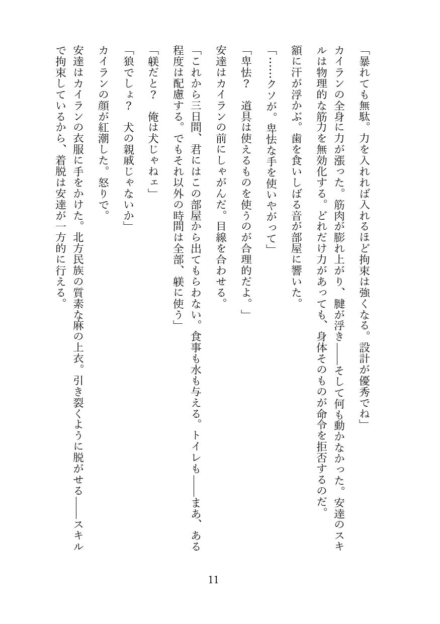 傲慢な狼獣人を奴●調教してメス堕ちさせる話 - サンプル画像 10