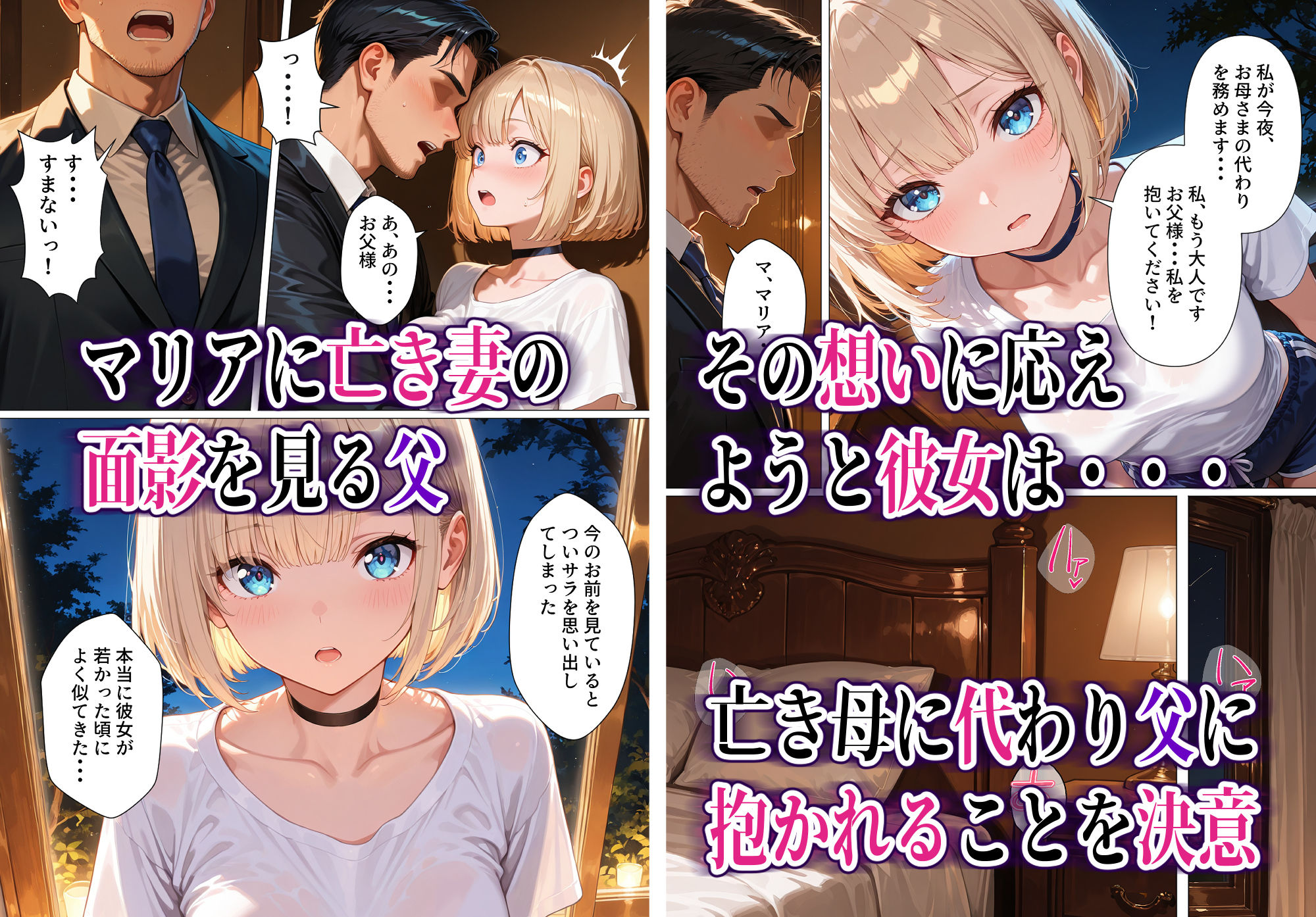 孤独な美少女マリア-背徳の父娘セックス - サンプル画像 4